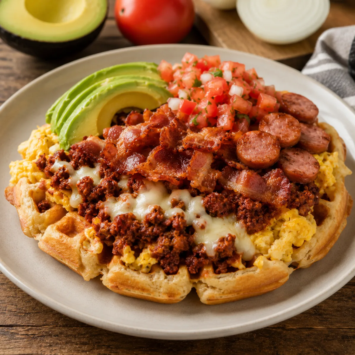 Waffles Salados | Nandi
