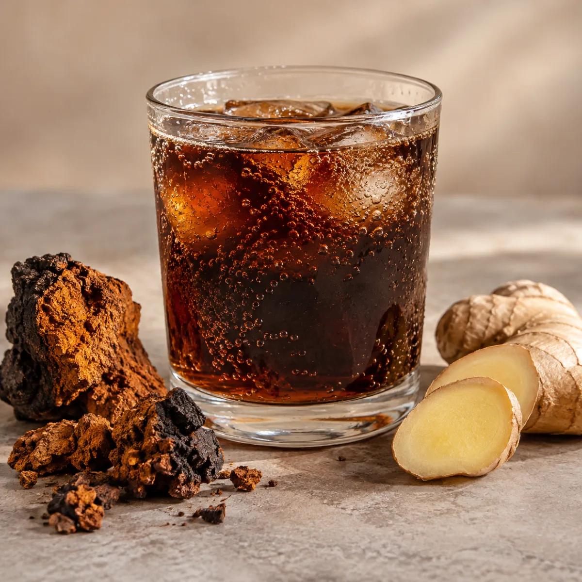 Chaga Cola Fungcional — botella 250 ml | Simbiosis | The Mushroom Boutique