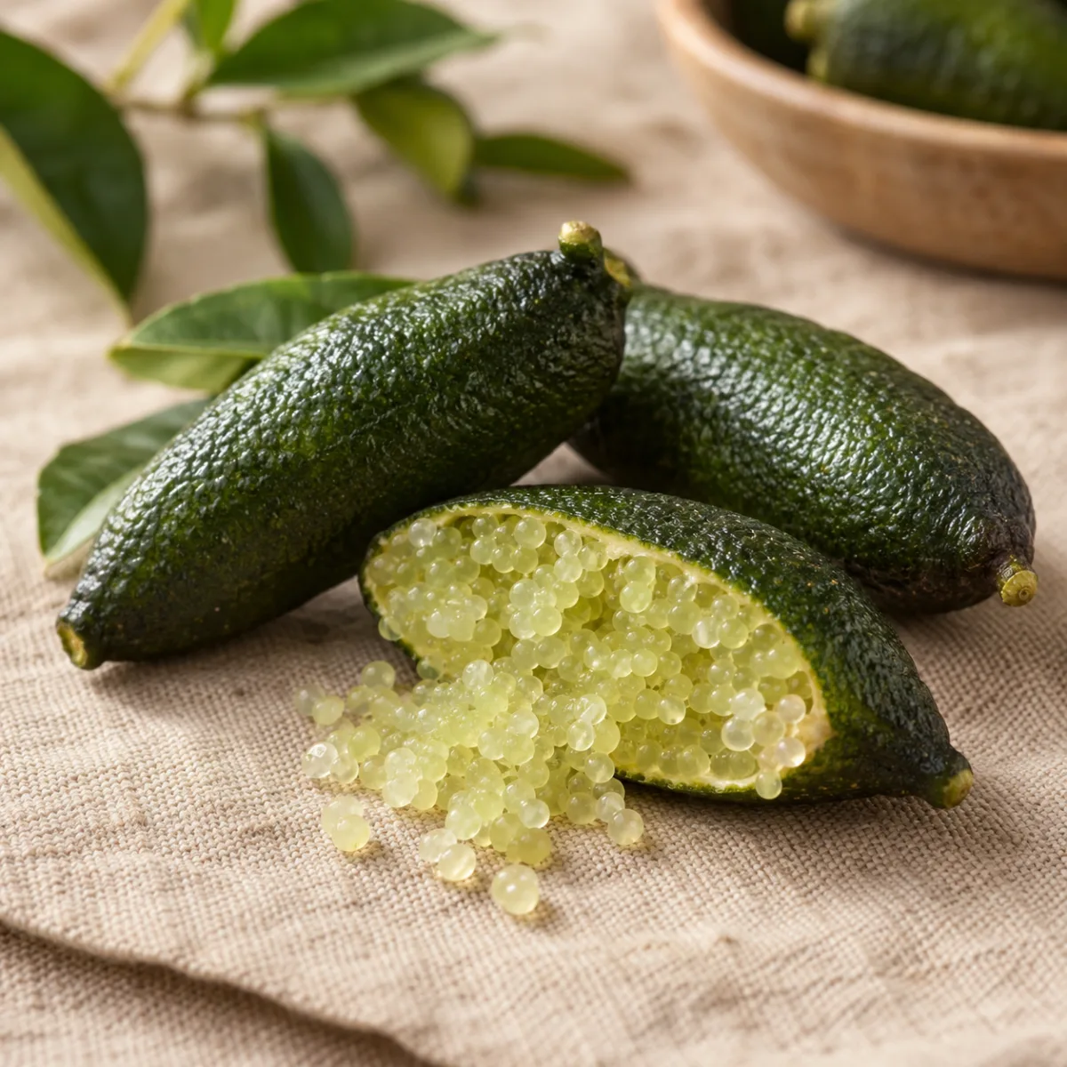 Limón Caviar — Finger Lime | Simbiosis | The Mushroom Boutique