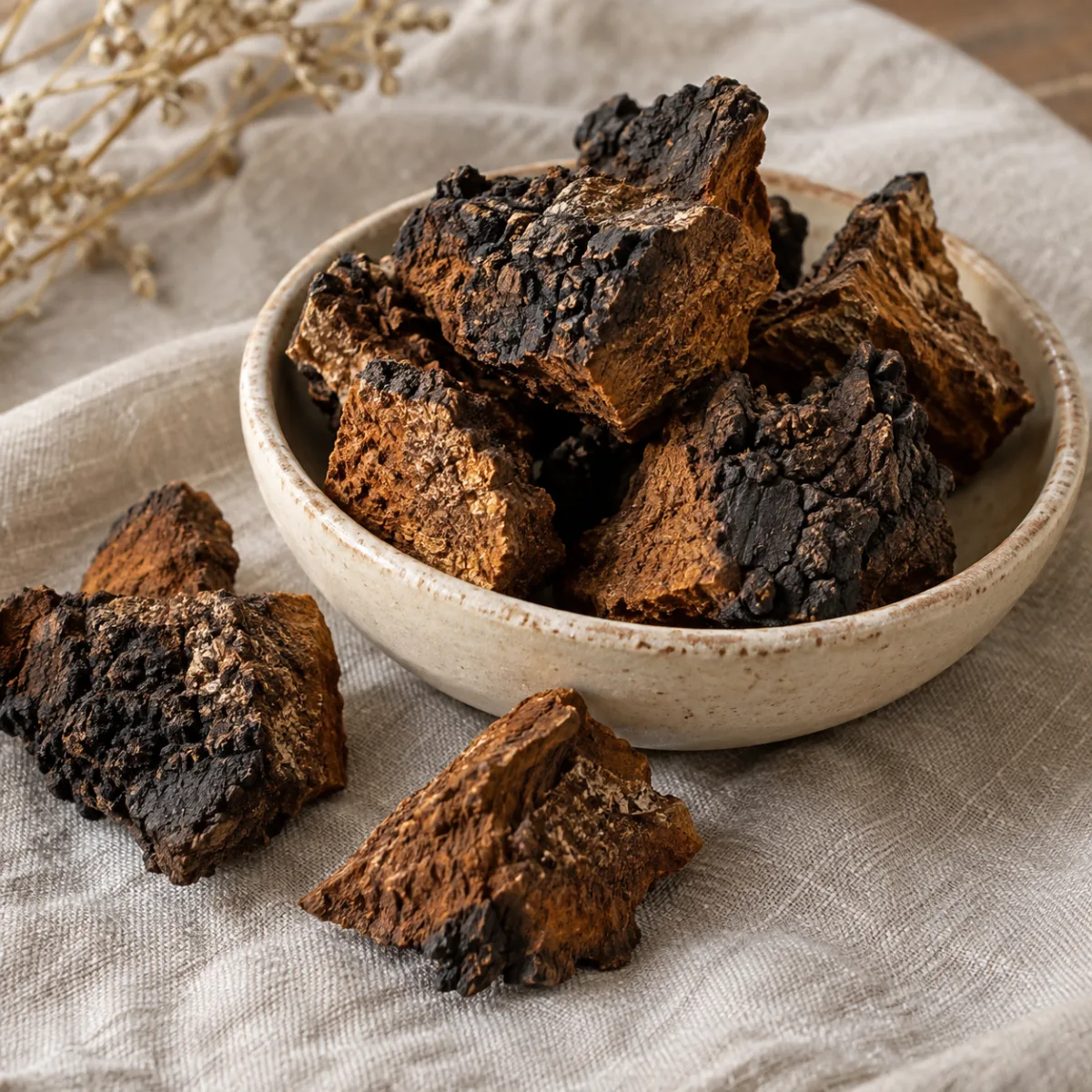 Chaga en Trozos para Decocción | Simbiosis | The Mushroom Boutique