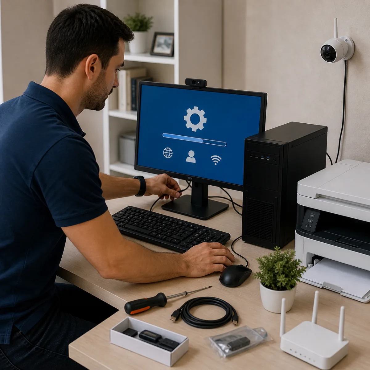 Instalación y configuración básica de equipo | Computech Solutions