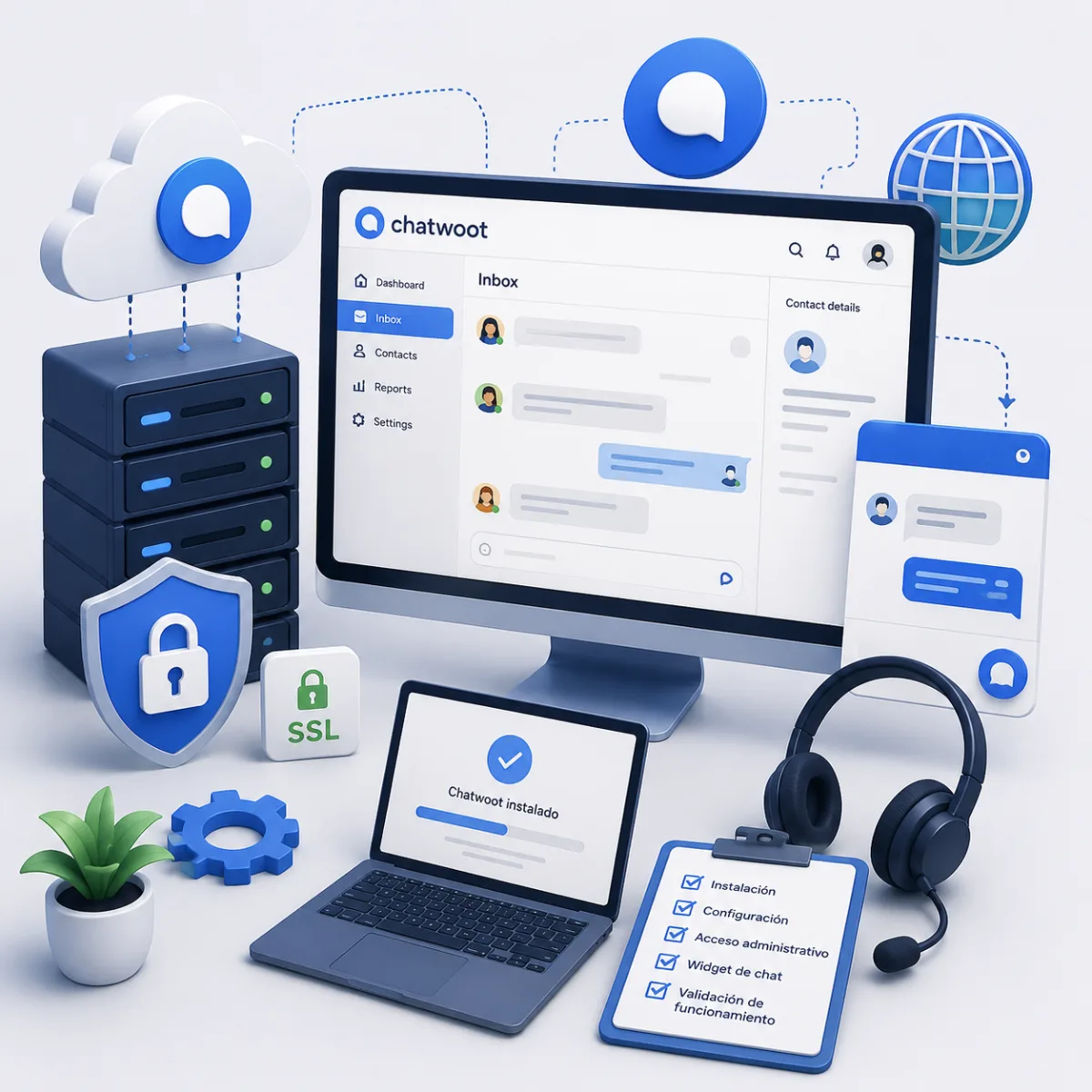 Instalación y Configuración de Chatwoot | Digital Dimension