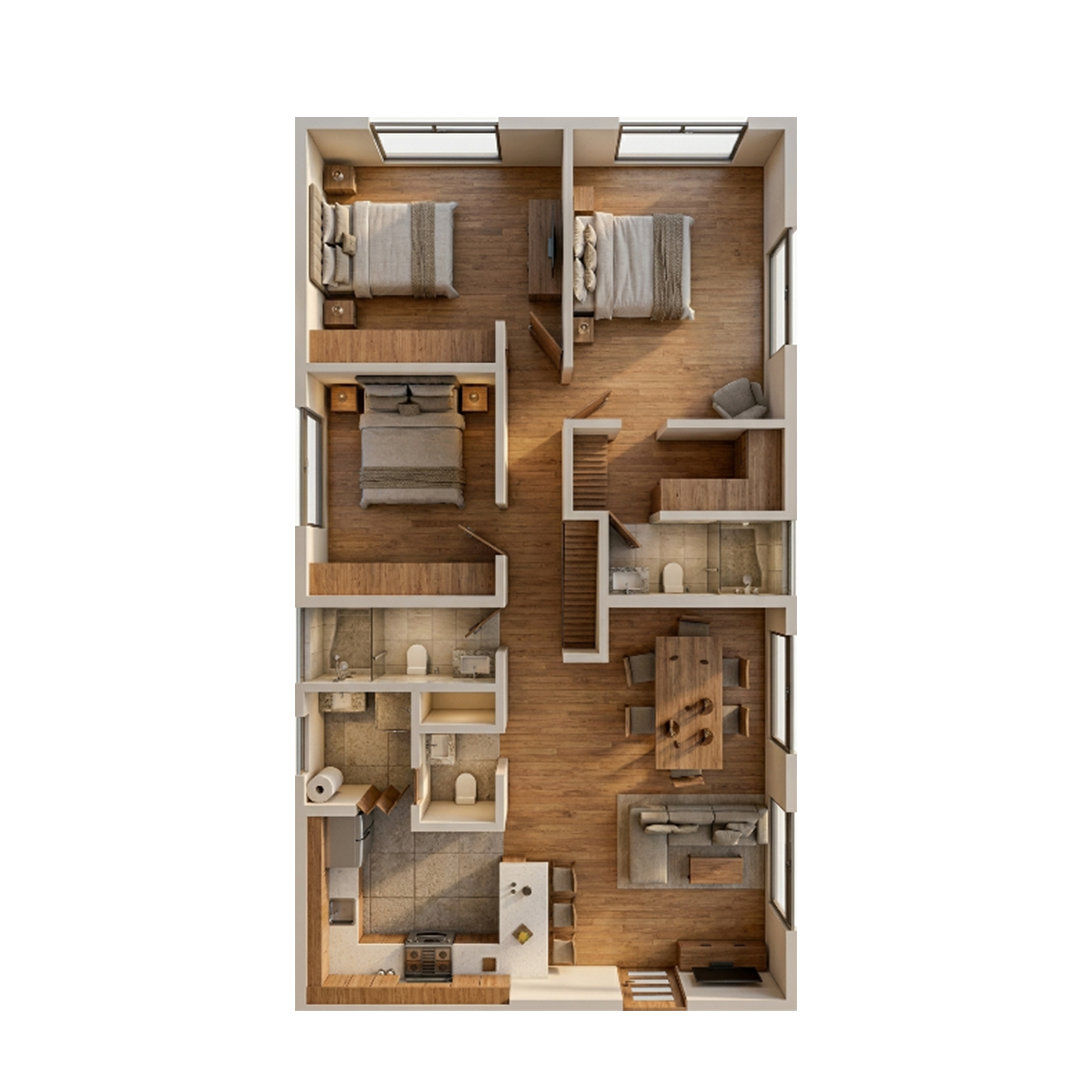 Render 3D oficina