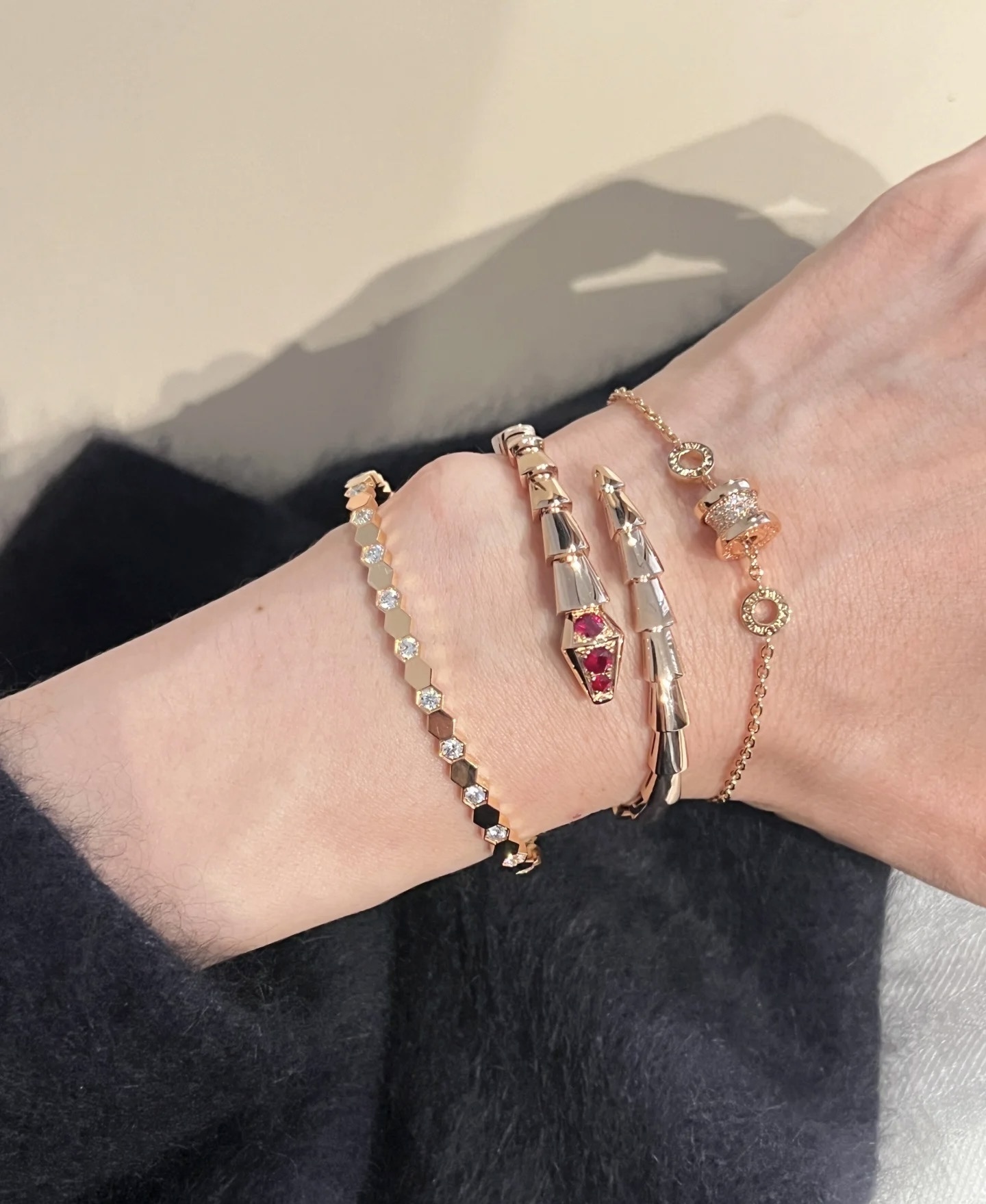 Serpenti Bracelet: Premium Quality Gold-Plated Bangle