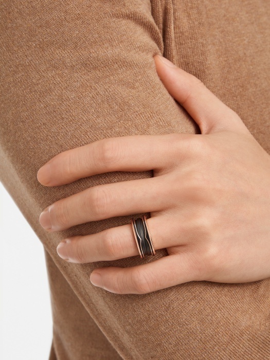 rose David Yurman Black Titanium Ring – David Yurman Black Titanium