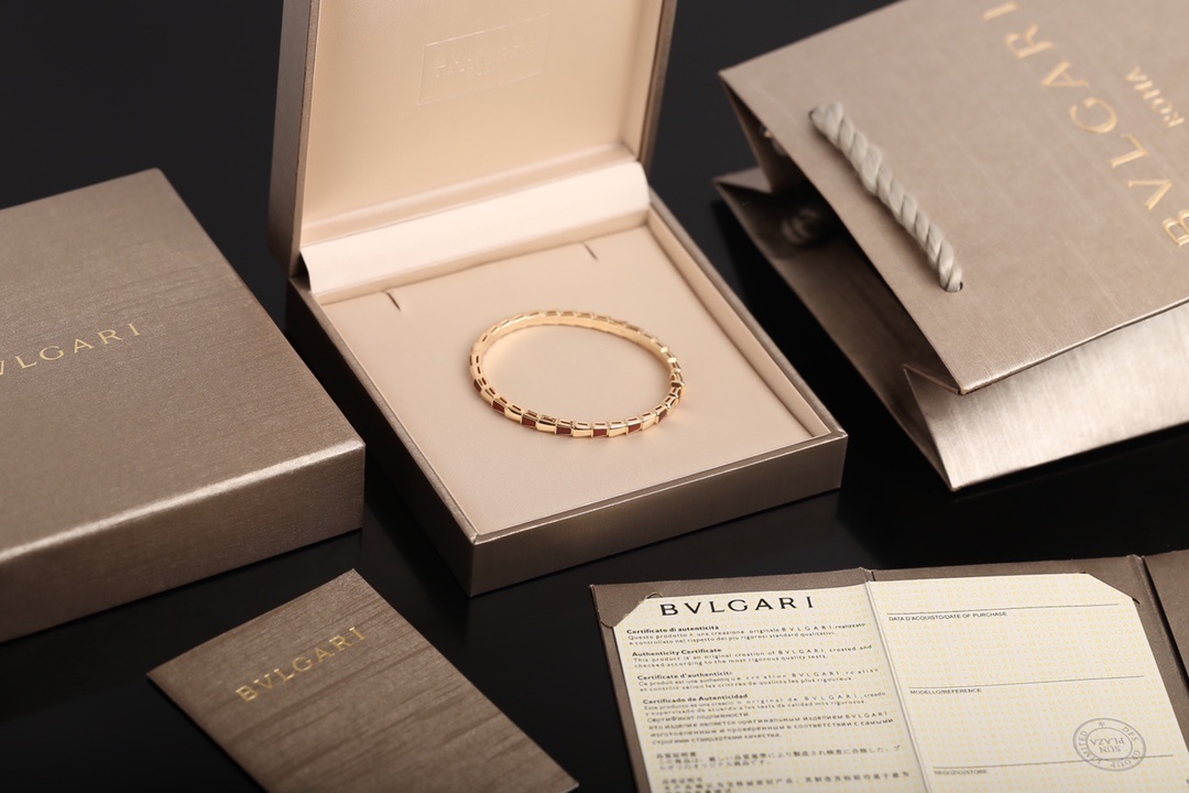 BVLGARI Serpenti Bracelet – Premium Gold & Red Accent