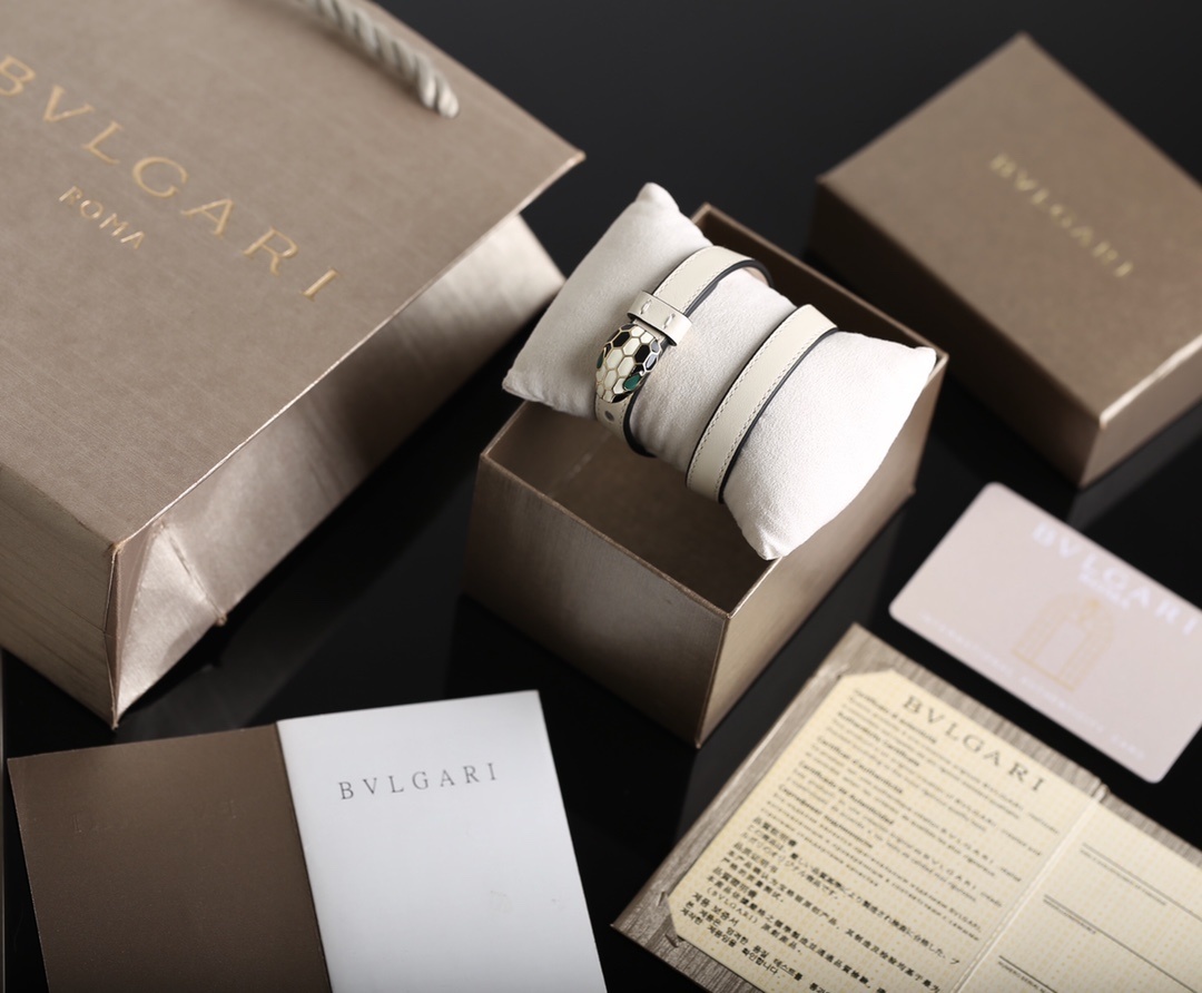 Bulgari White Serpenti Bracelet – Bulgari Serpenti Seduttori White