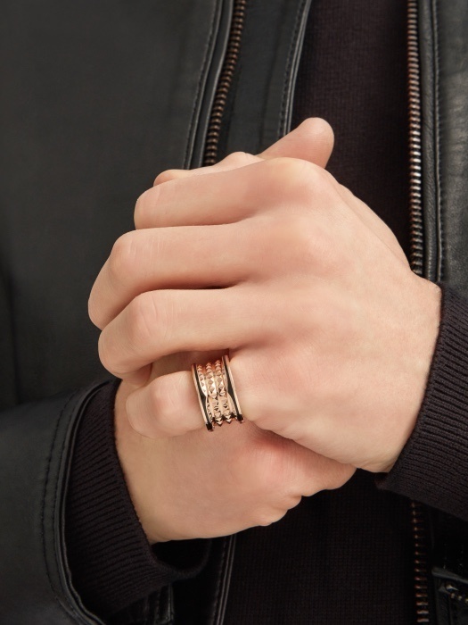 zero1 iconic Bulgari Rose Gold Ring – Bulgari Rose Gold B.zero1 Ring