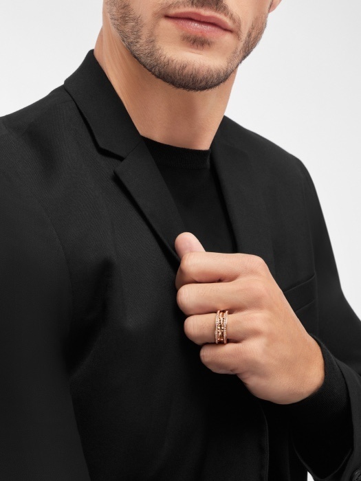 Bvlgari Rose Gold Diamond Ring – Bvlgari B.zero1 Rose Gold Diamond