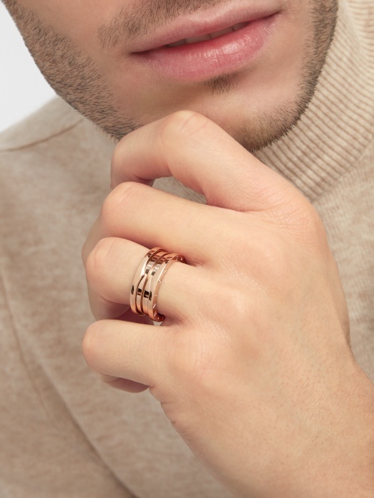 Bulgari B.zero1 Rose Gold Band Ring – Iconic Design