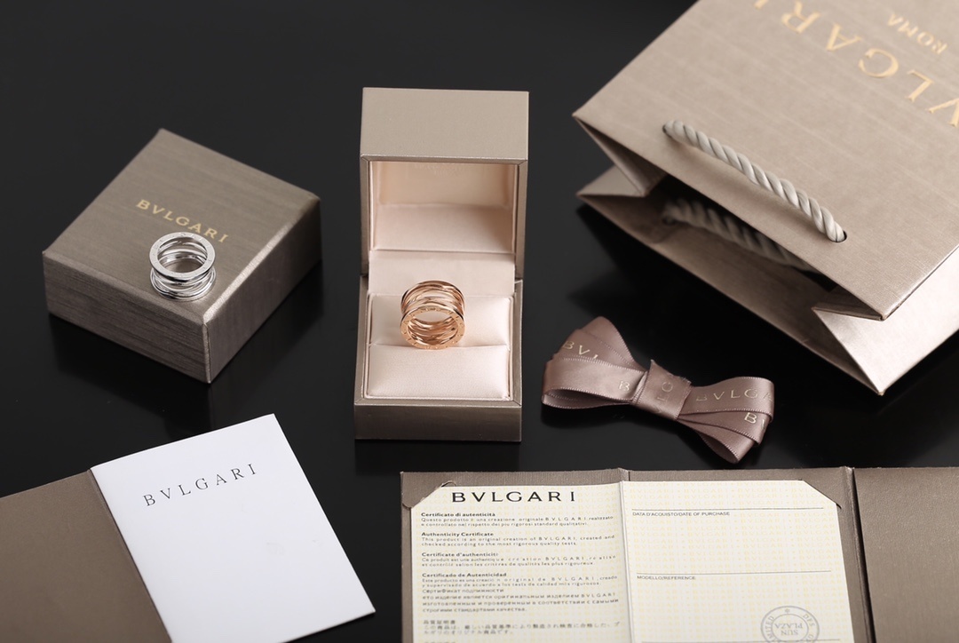 Bulgari Rose White Gold Ring – Bulgari B.zero1 Rose & White Gold Ring