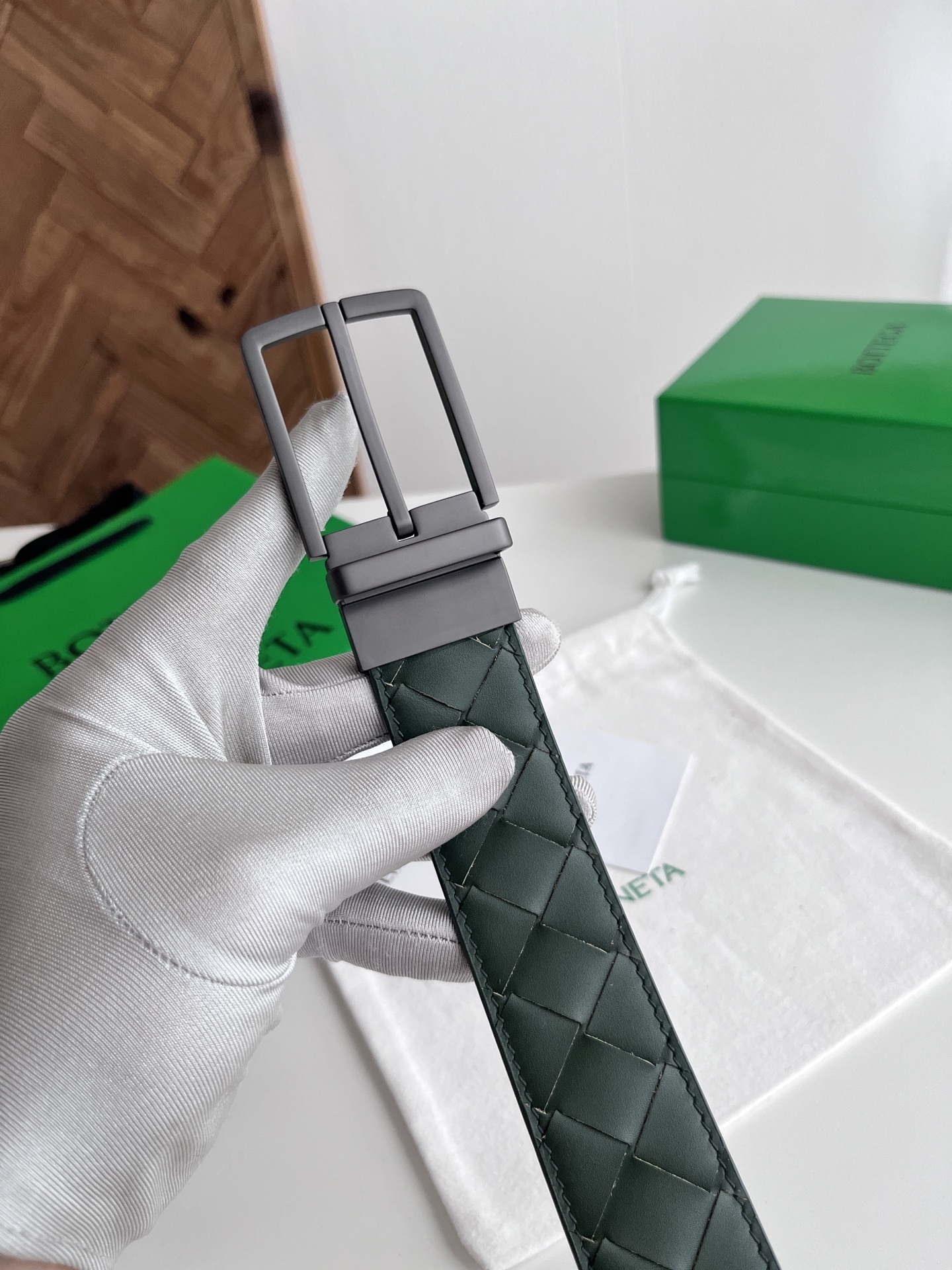 Luxury Woven Leather Belt - Premium Quality