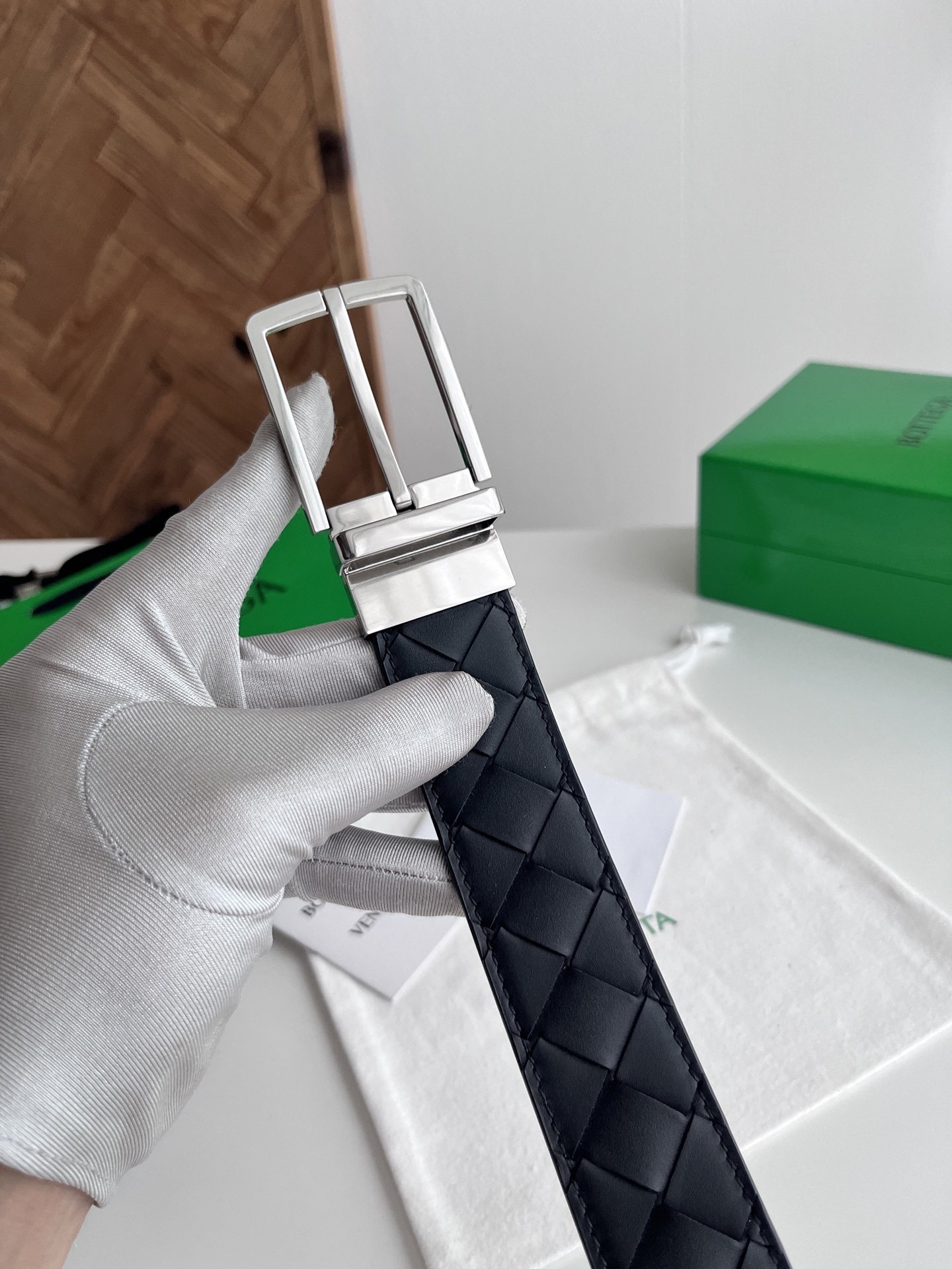 Premium Woven Leather Belt - Timeless Style & Quality