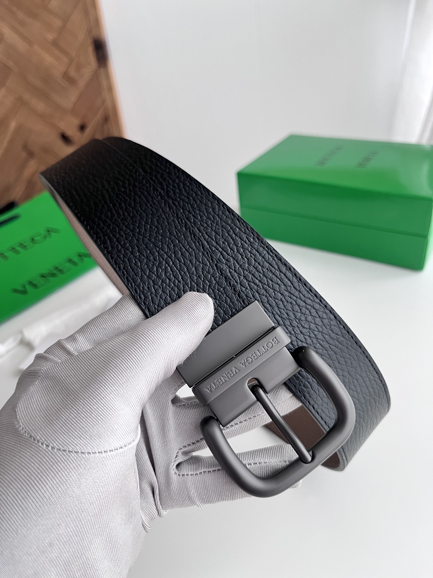 Bottega Veneta Reversible Leather Belt - Premium Quality