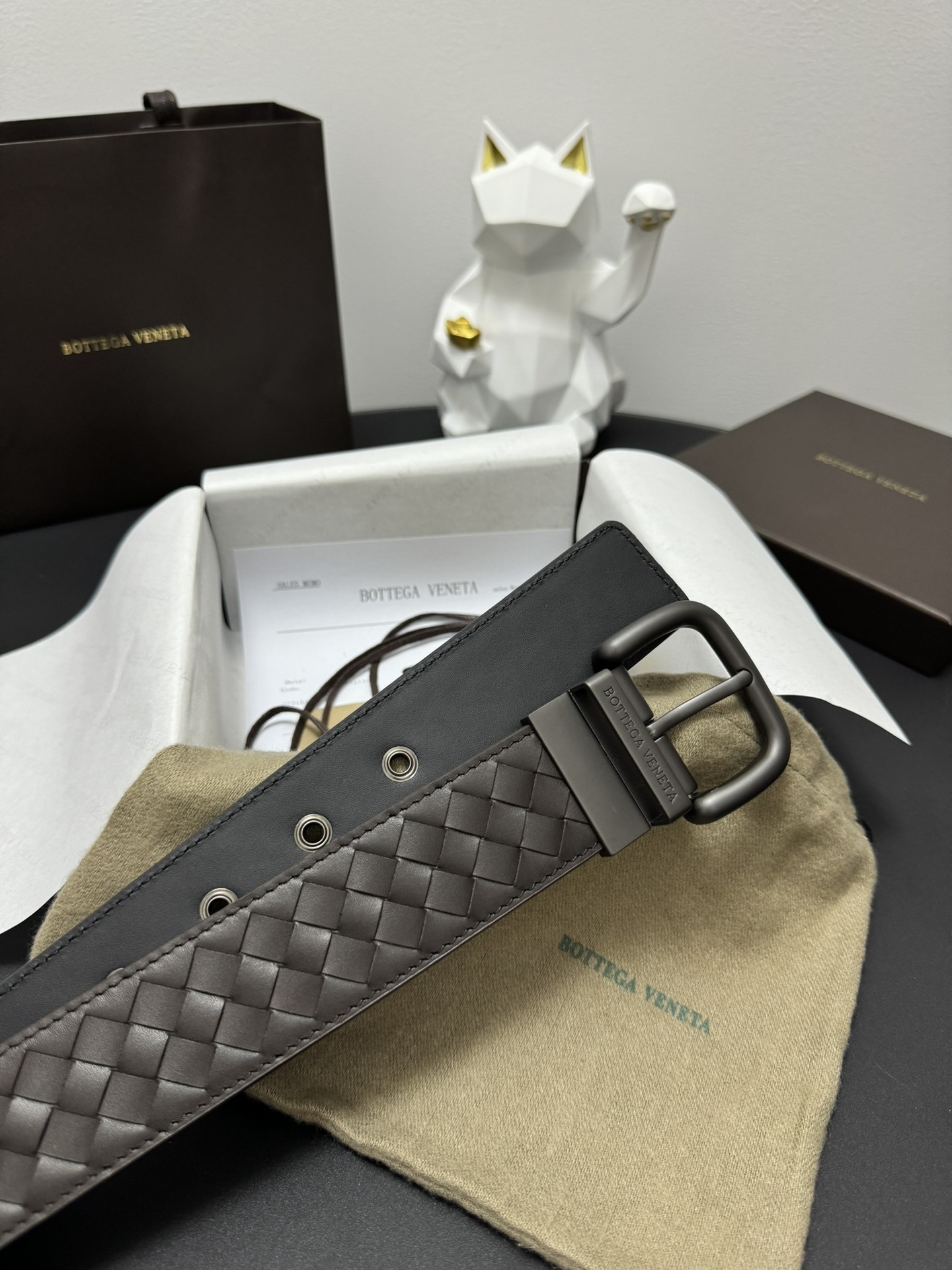 Bottega Veneta Premium Quality Woven Leather Belt