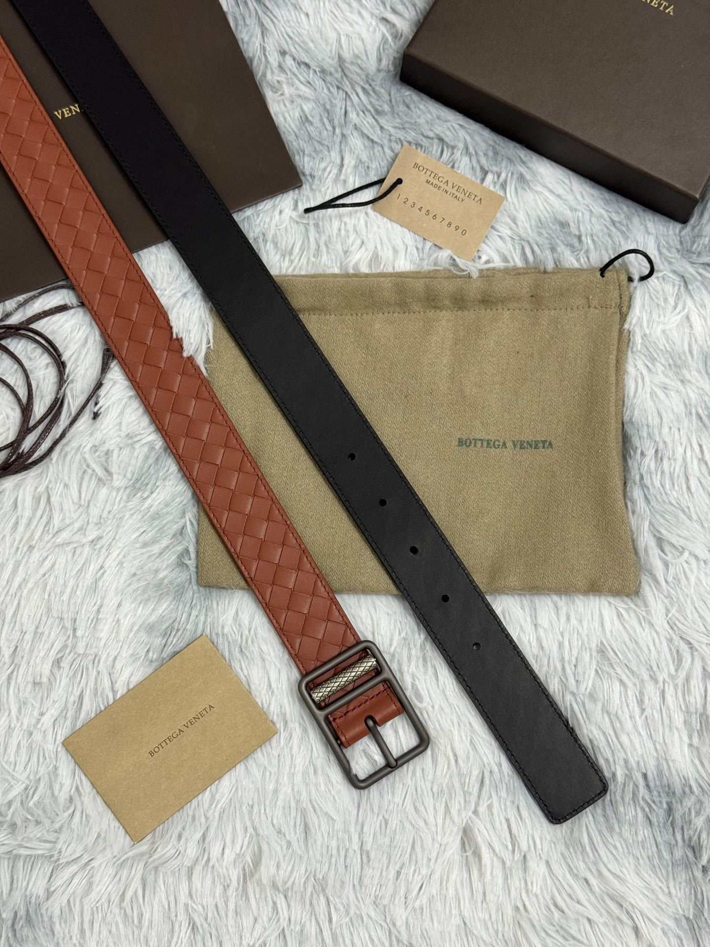 Bottega Veneta Woven Leather Belt - Premium Quality