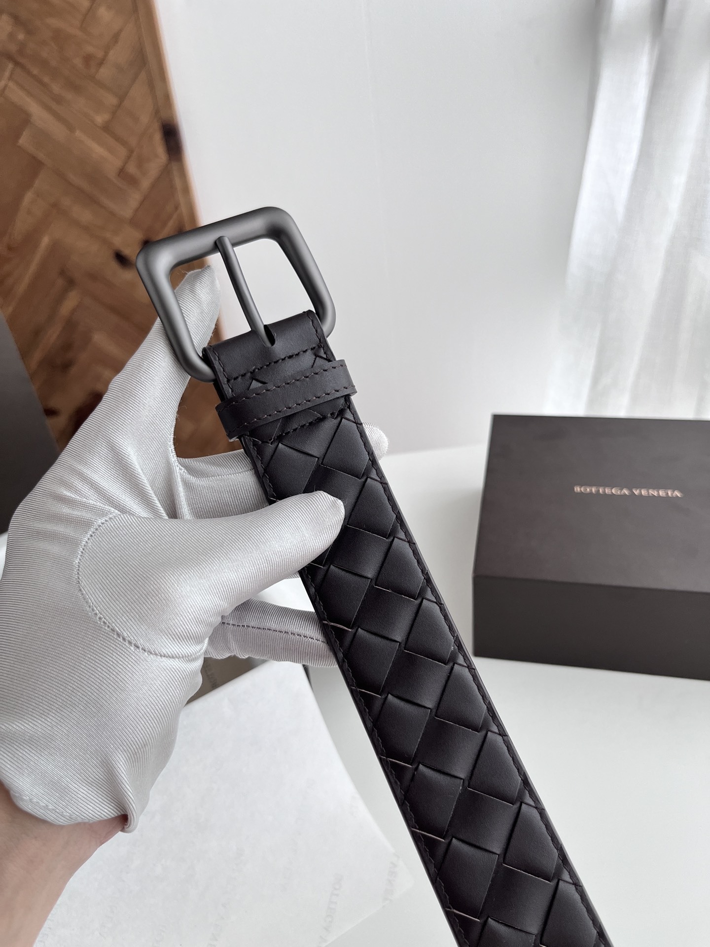 Premium Woven Leather Belt - Timeless Elegance