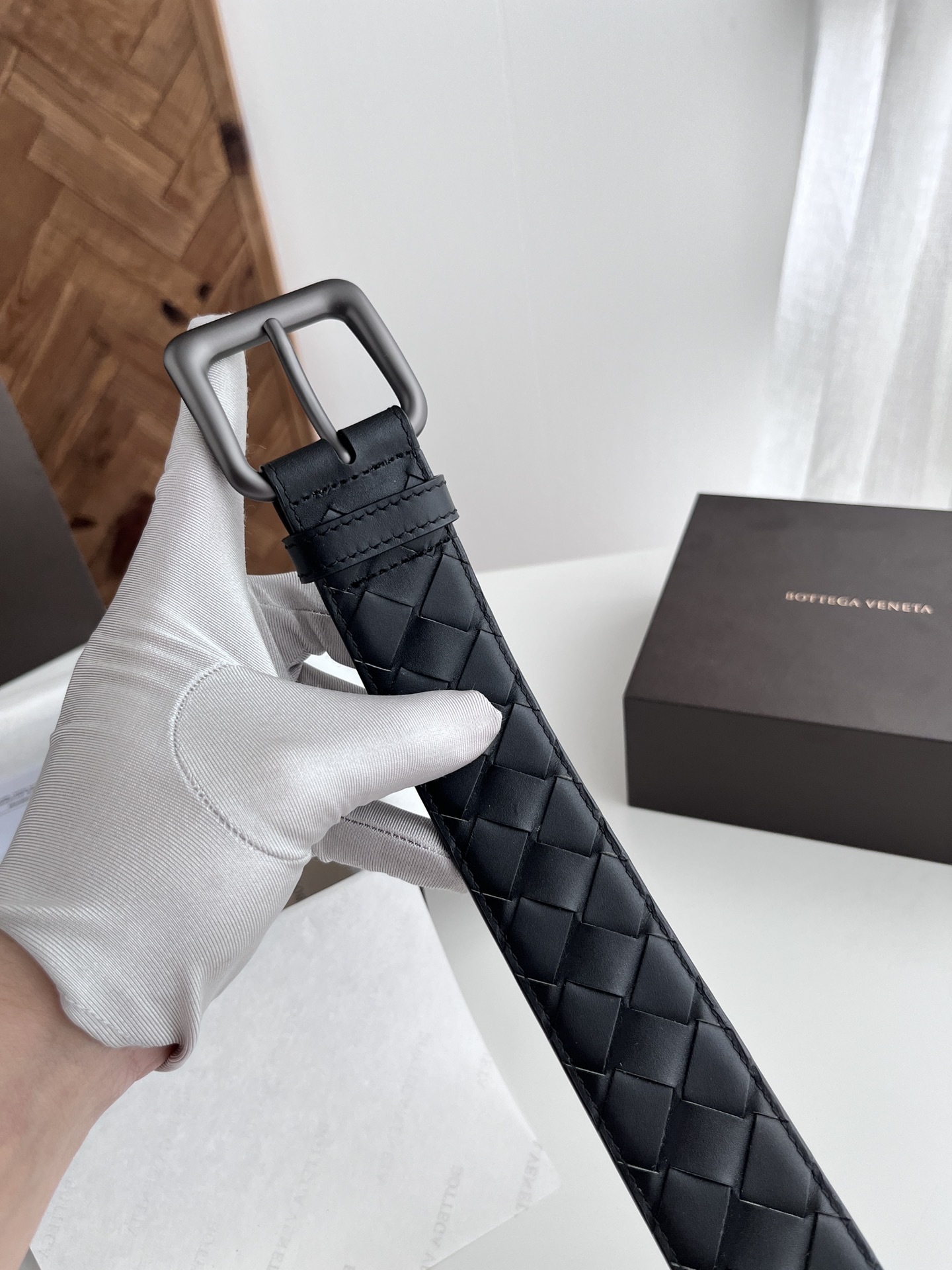 Premium Woven Leather Belt - Timeless Elegance