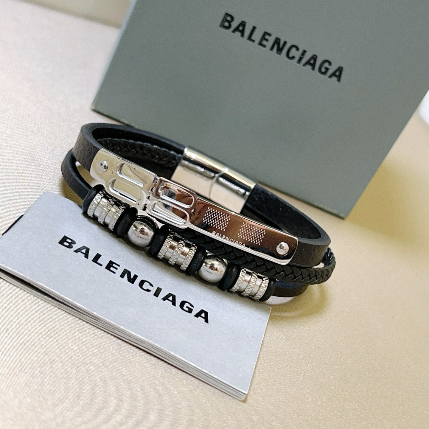 Balenciaga Leather Bracelet | Premium Quality