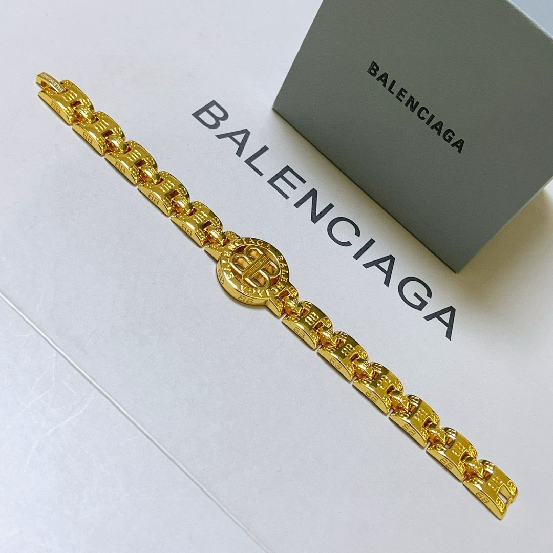 Balenciaga Gold Bracelet – Premium Quality