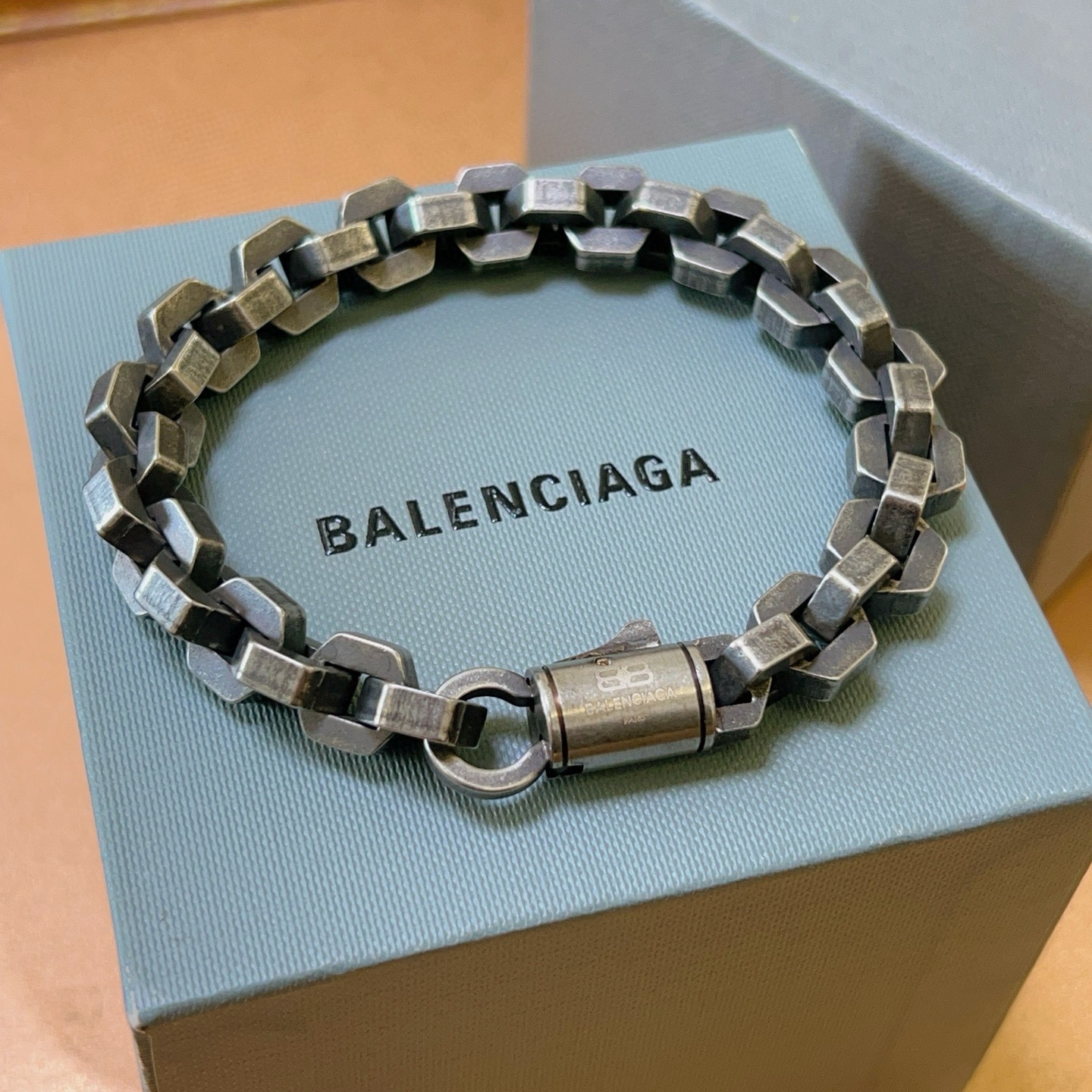 Balenciaga Chain Link Bracelet on Display