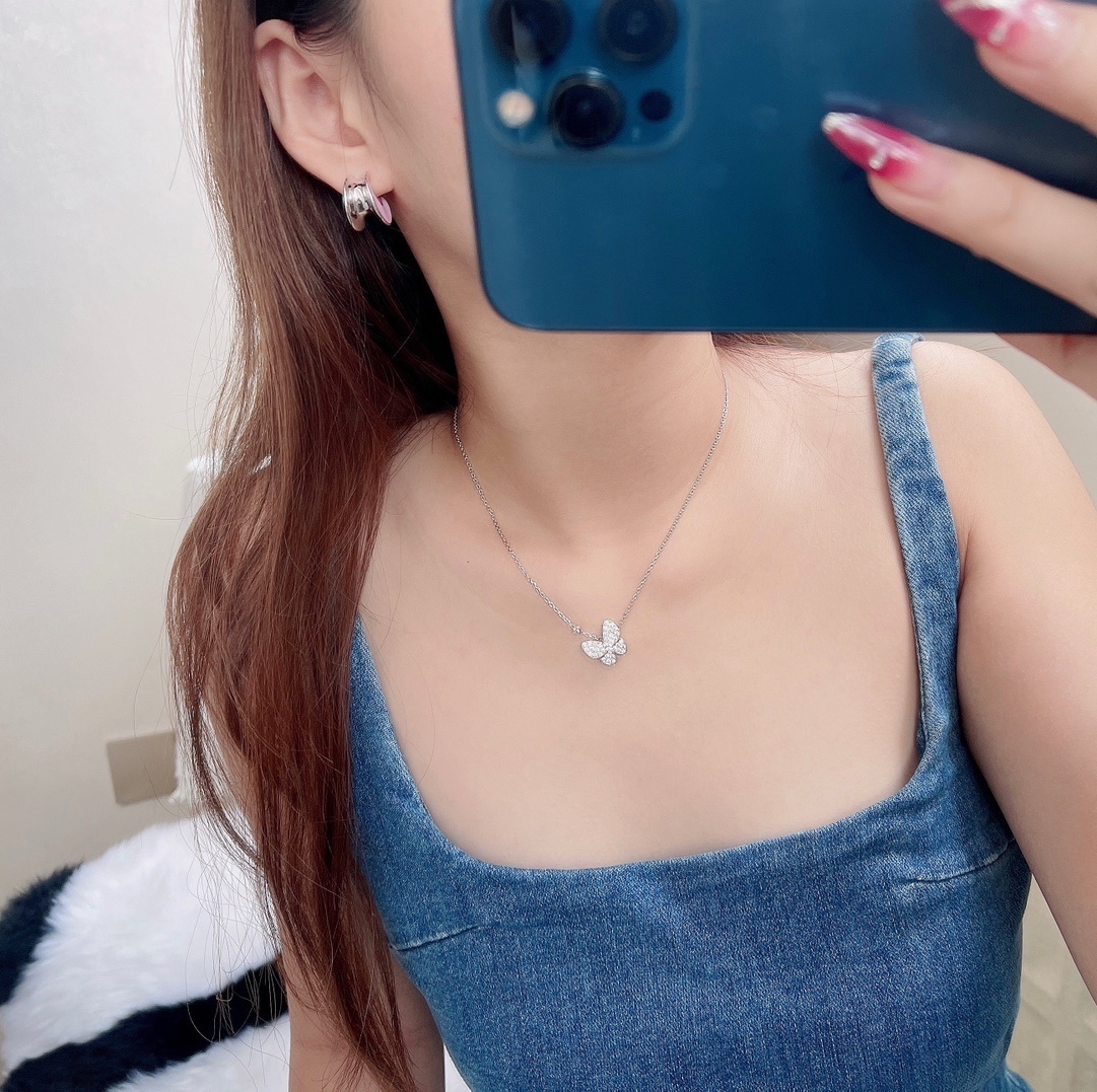 Bottega Veneta Silver Pink Moon Earrings – Designer Chic