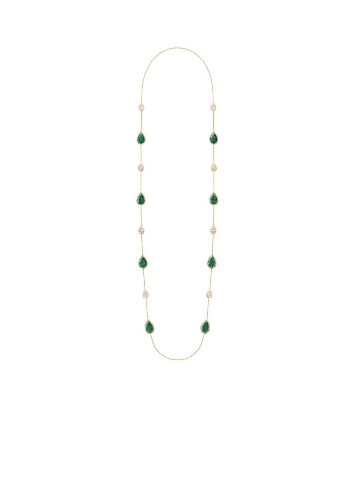 Bulgari Malachite Diamond Gold Necklace – Bulgari Divas’ Dream