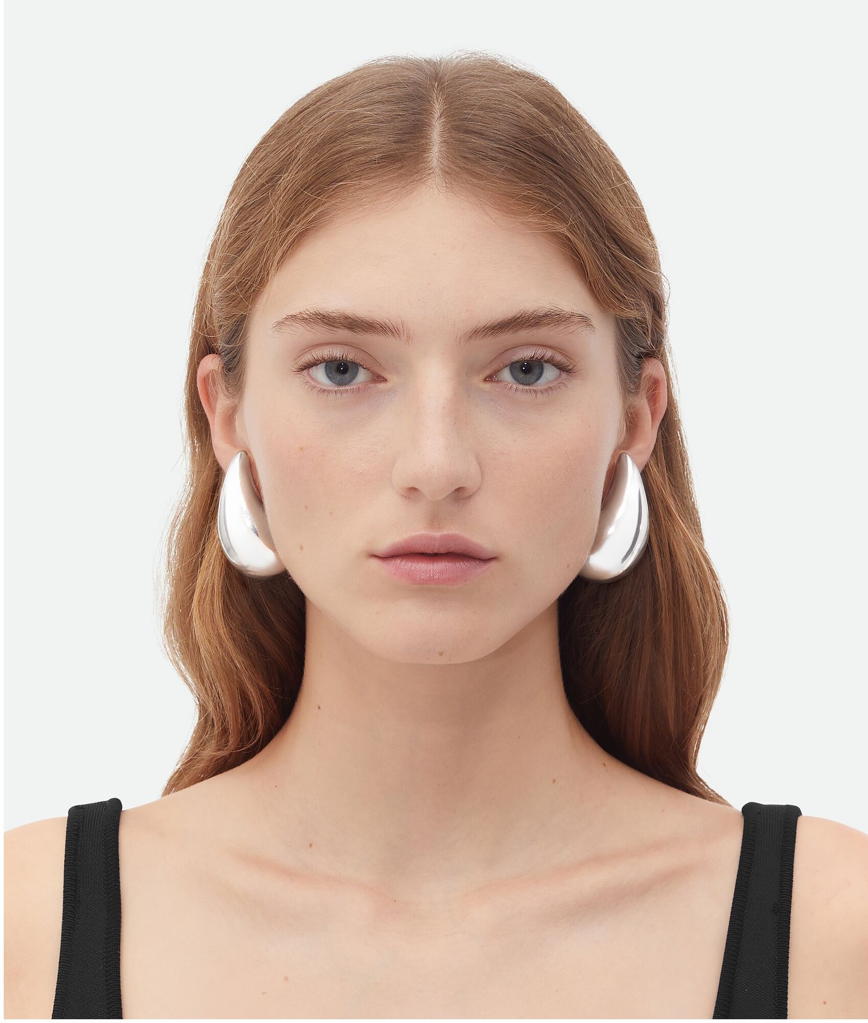 designer statement Bottega Veneta Silver Teardrop Earrings – Bottega