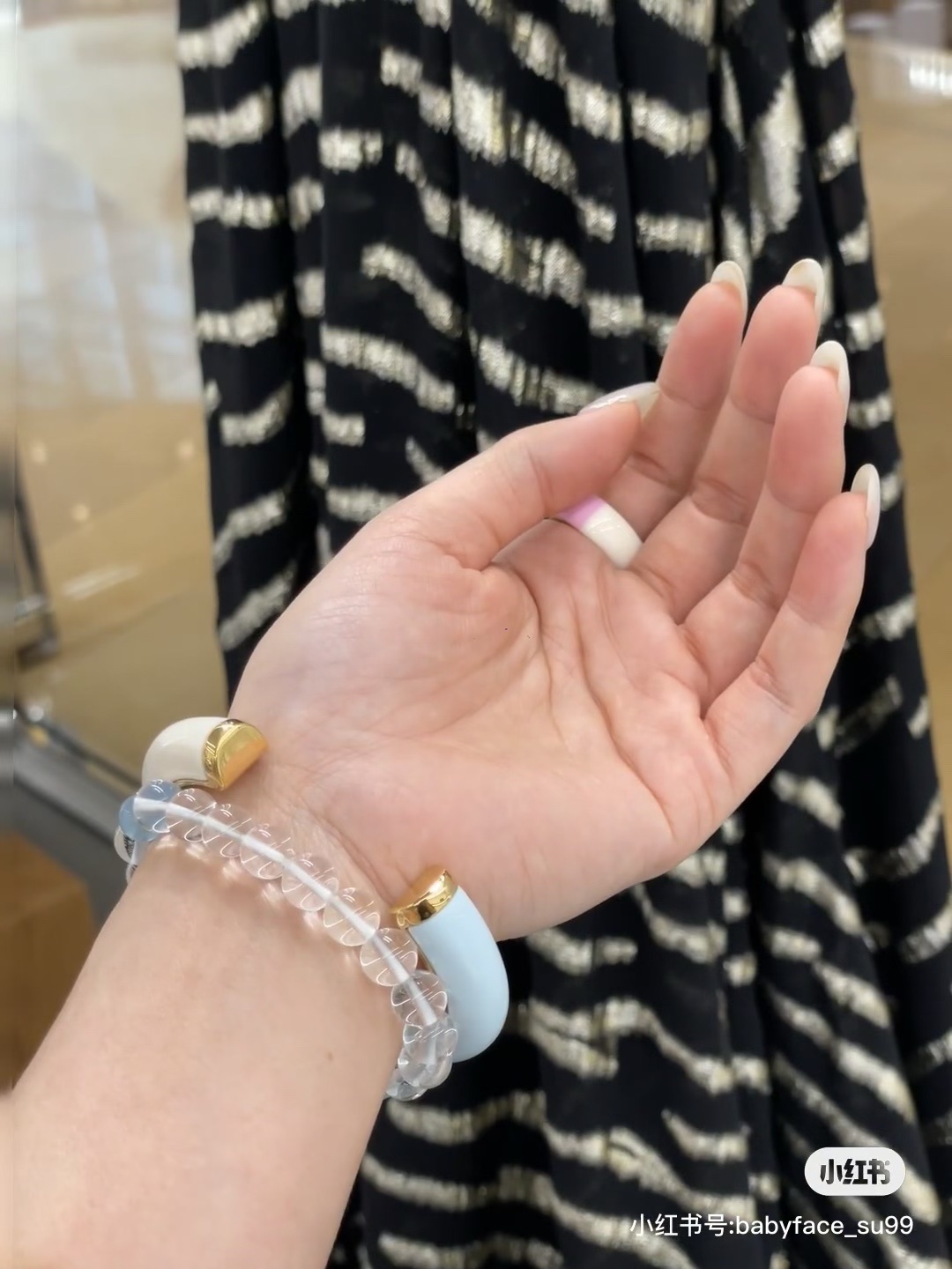 Elegant Two-Tone Bangle Bracelet | Premium Quality