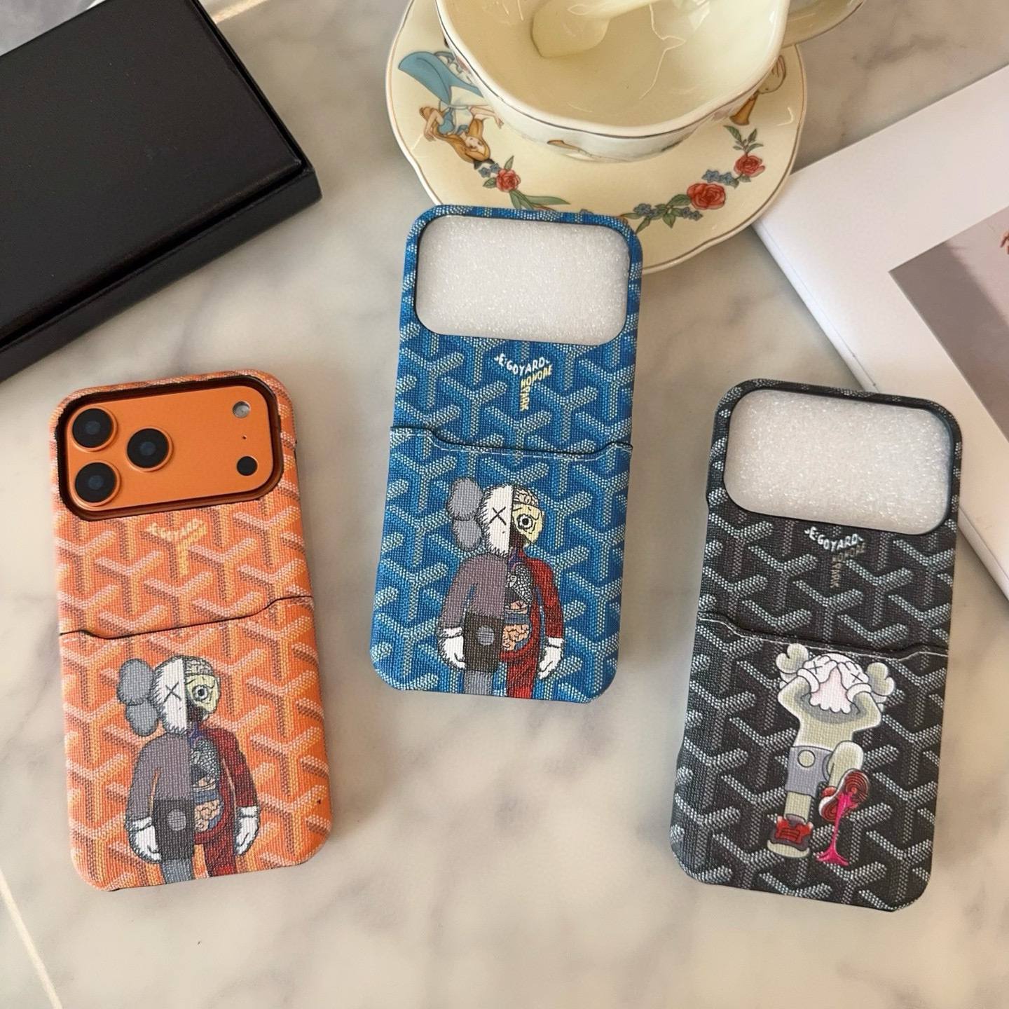 designer Goyard x Kaws iPhone Case