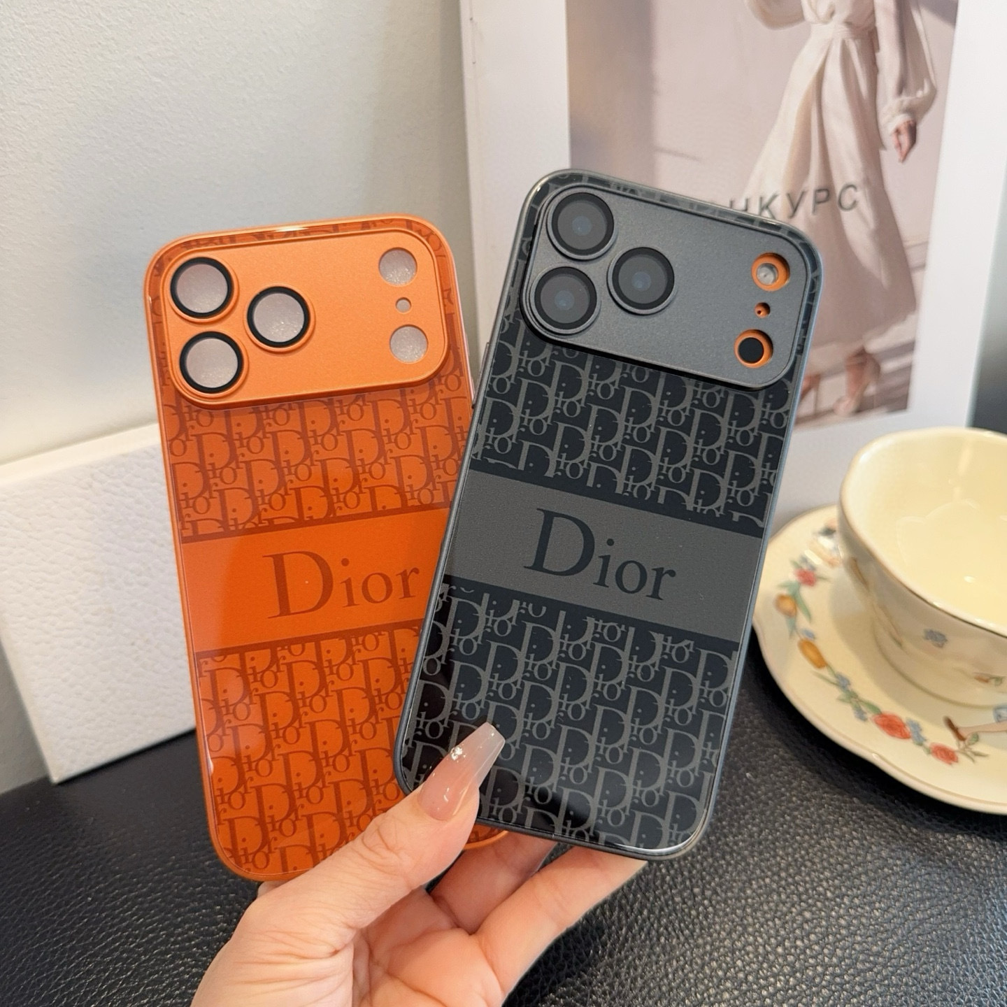 Dior Gray Oblique iPhone Case – Designer Protection