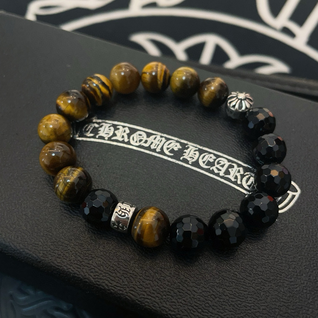 Tiger Eye & Onyx Premium Bracelet – Timeless Elegance