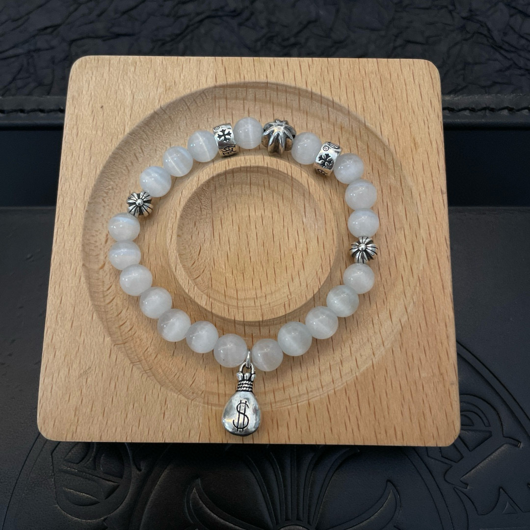 Chrome Hearts Jade Bracelet Dollar – Chrome Hearts White Jade Dollar
