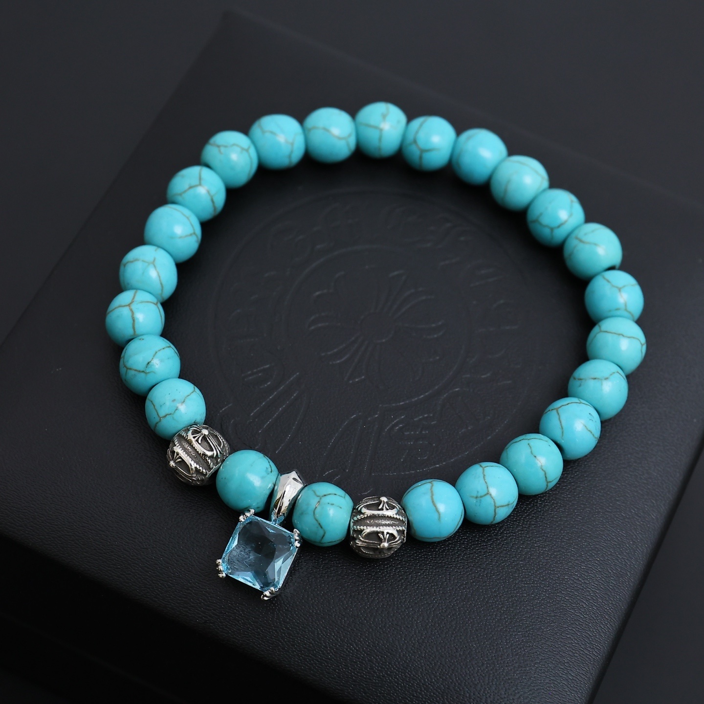 Premium Beaded Bracelet with Charm – Artisan Crafted