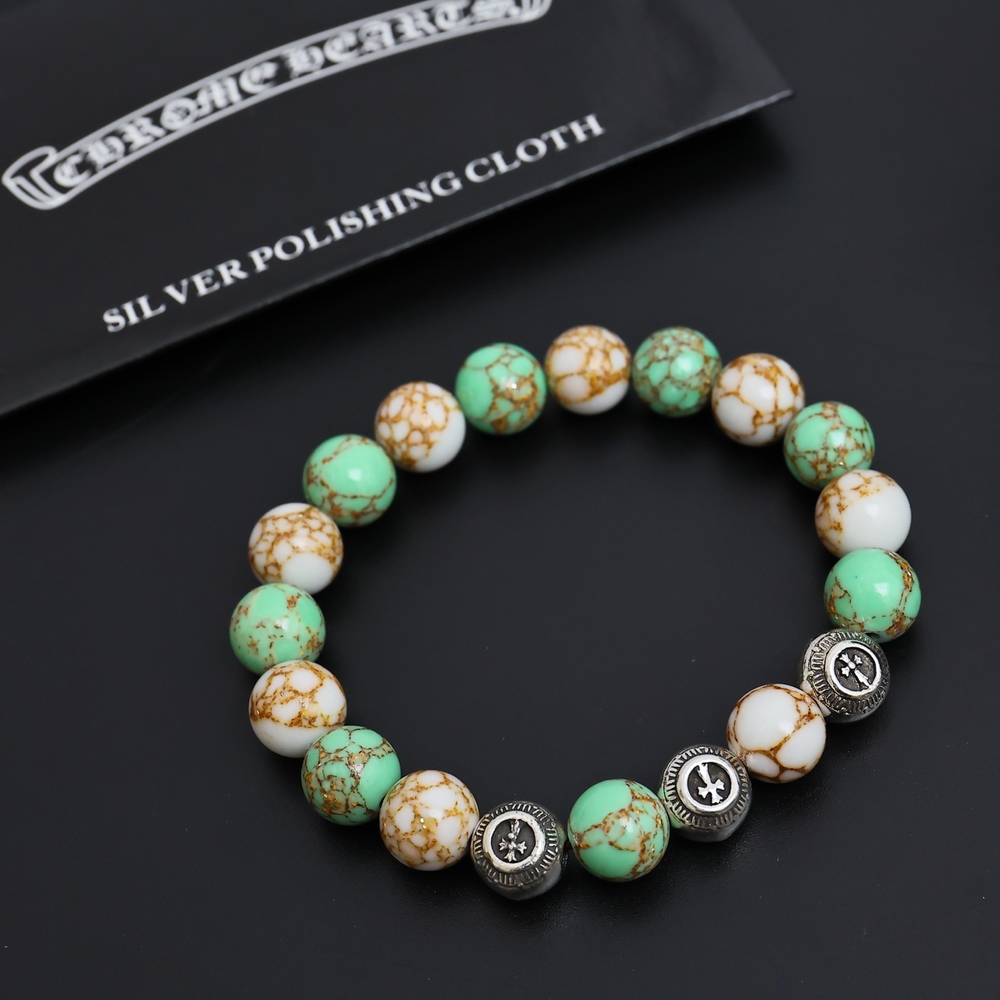 Chrome Hearts Turquoise Bracelet – Chrome Hearts Green Turquoise