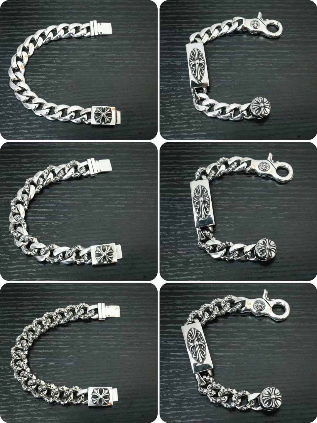 Chrome Hearts Silver Cross Bracelet link – Chrome Hearts Silver Cross