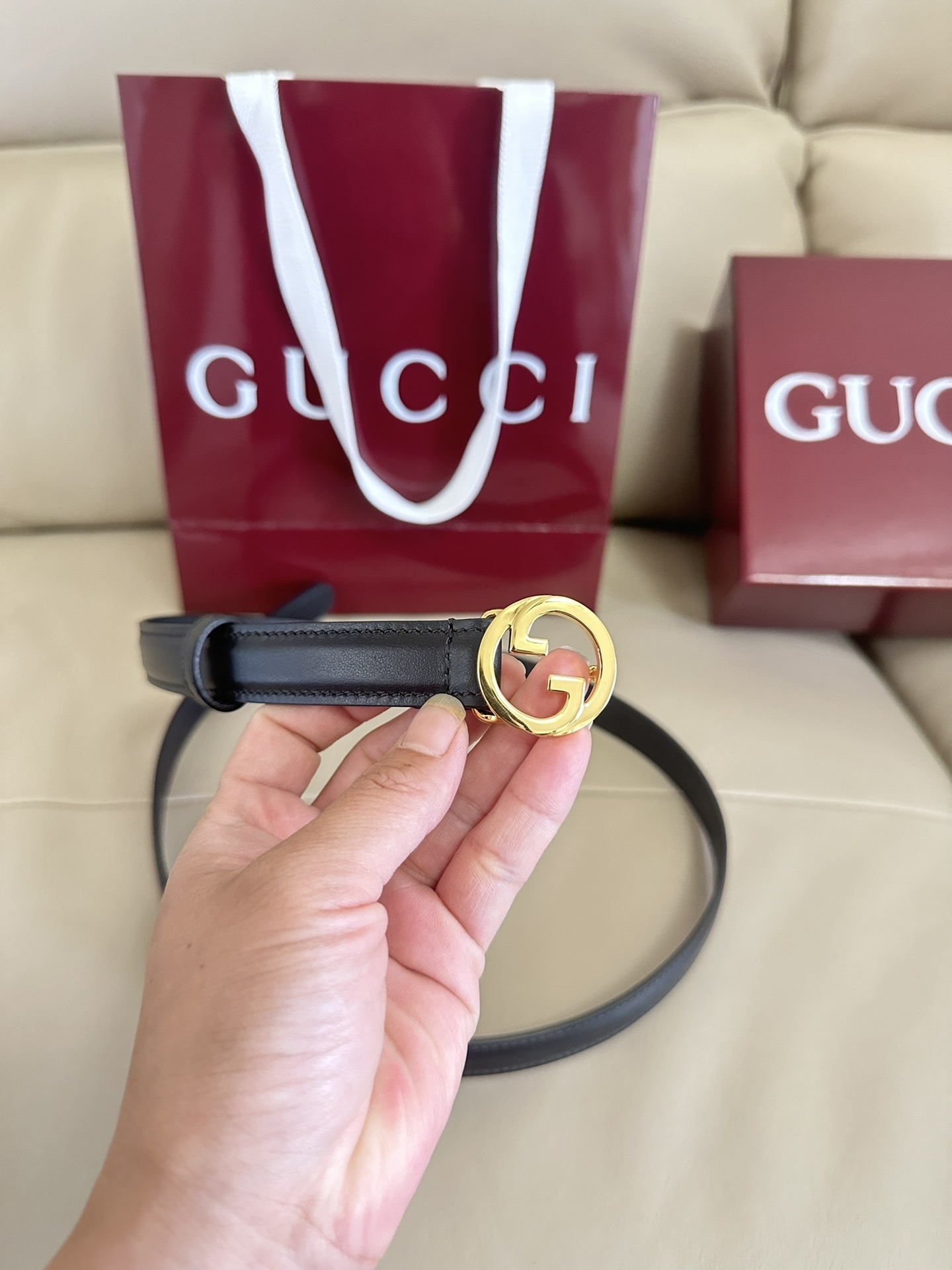 Gucci Premium Leather Belt - Iconic Style
