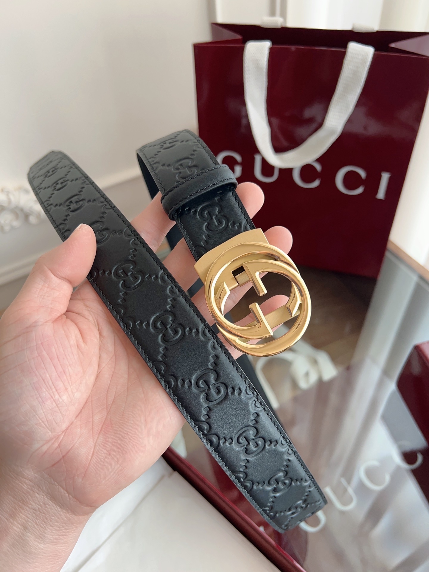 Gucci Inspired Premium Leather Belt - Iconic Style