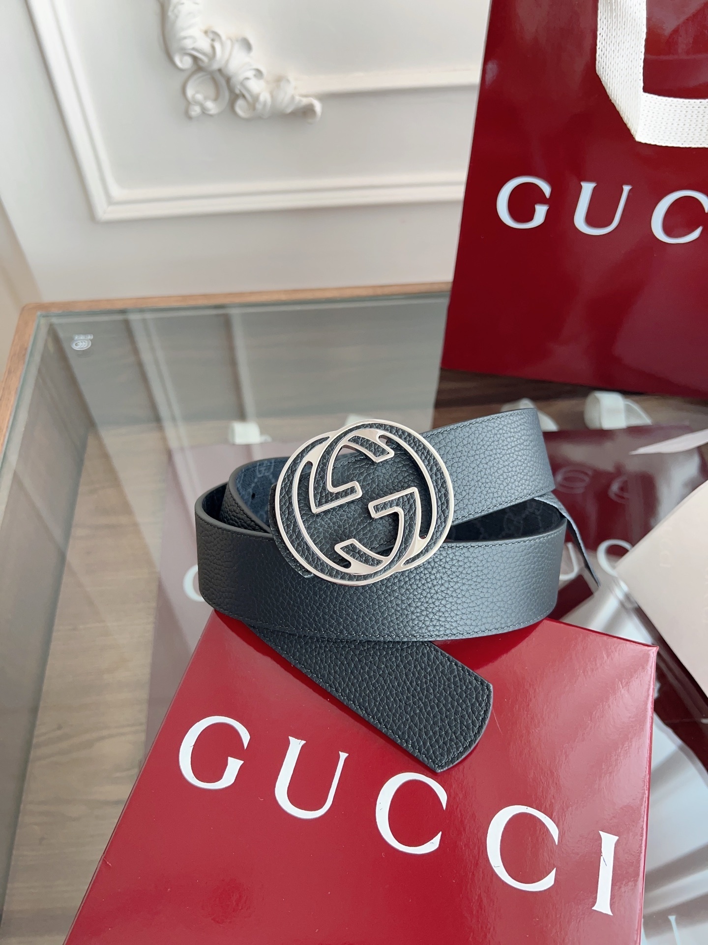 Gucci GG Marmont Reversible Leather Belt - Premium Quality