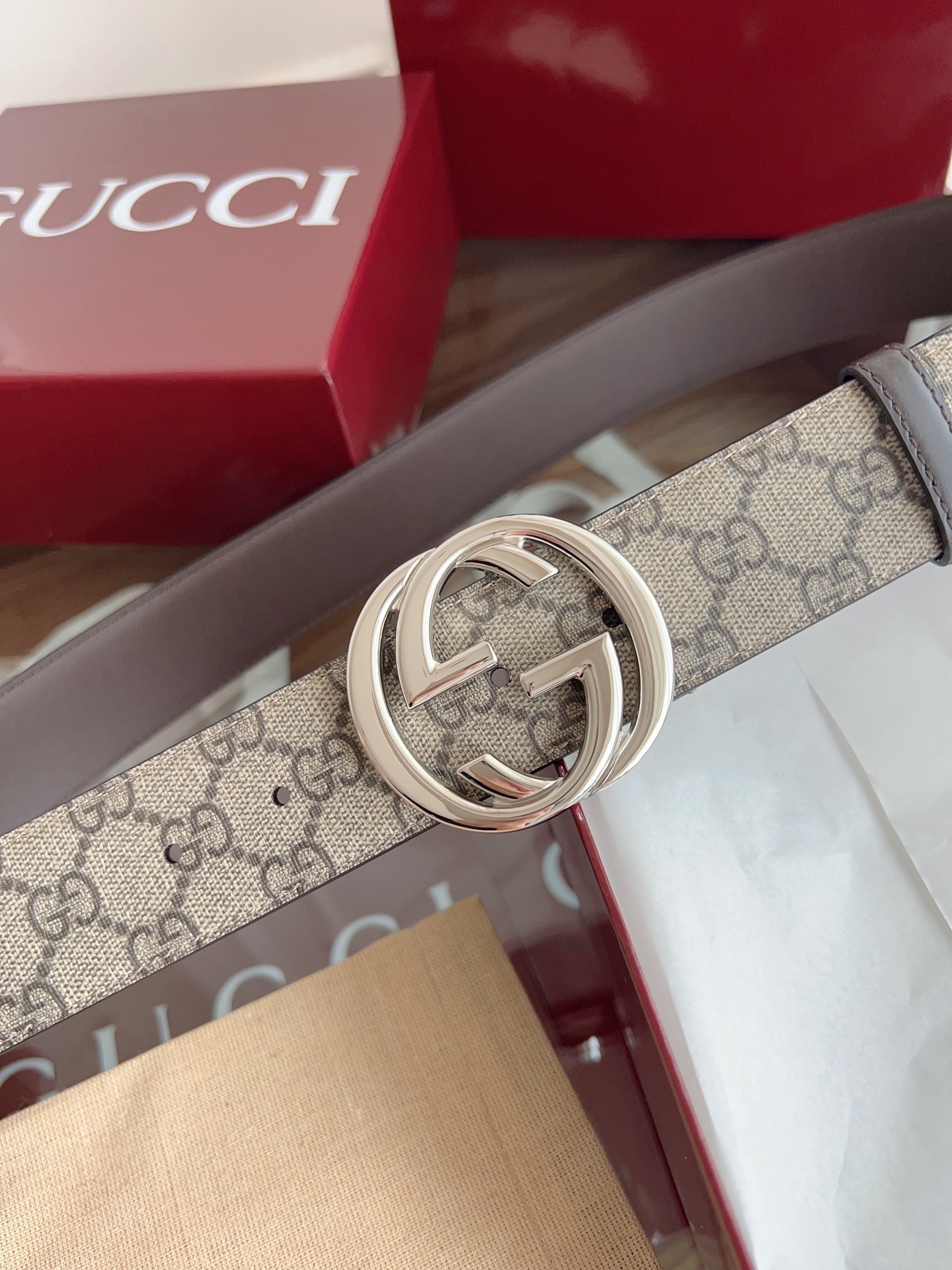 Gucci GG Supreme Belt - Premium Quality Leather