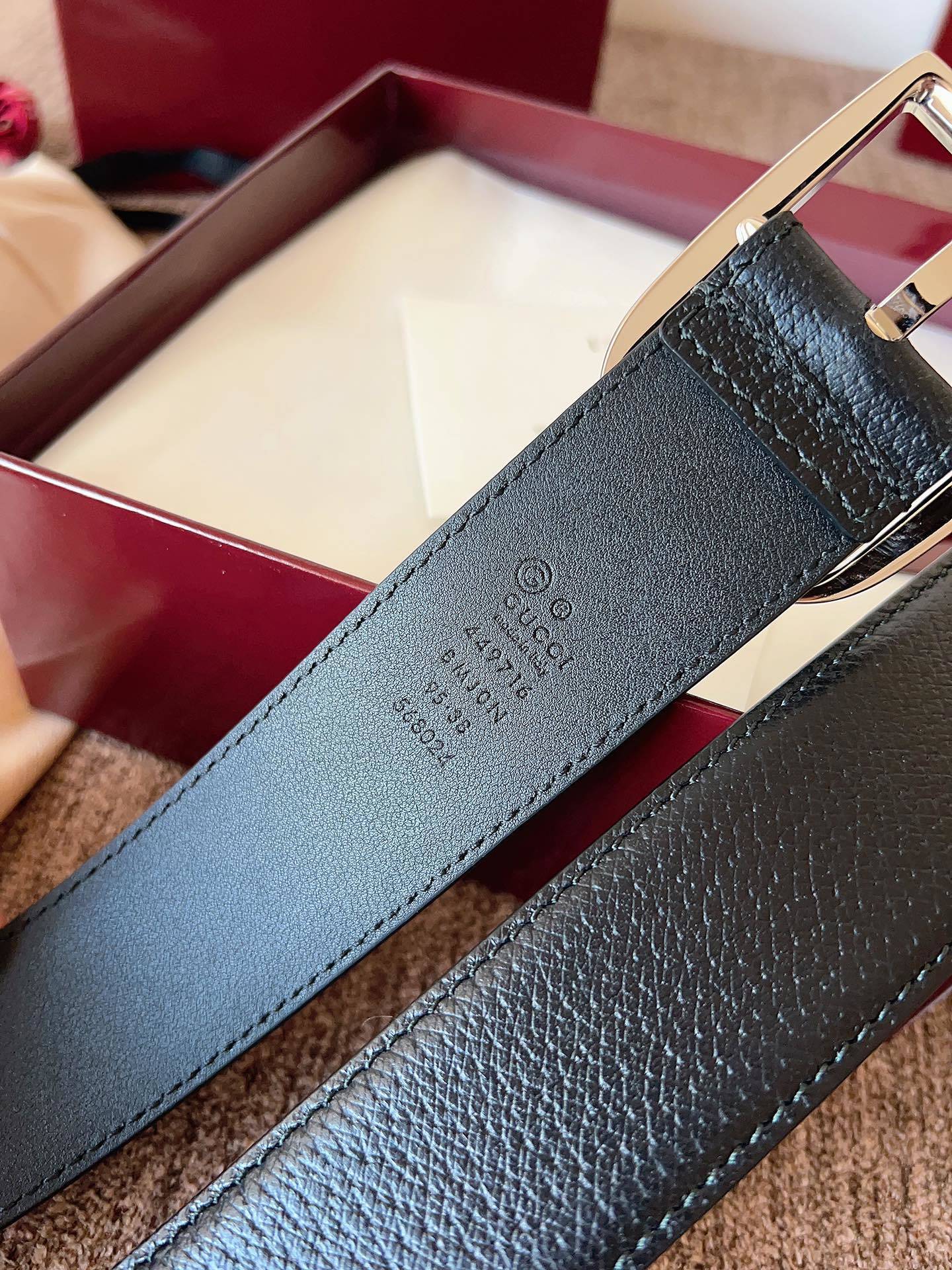 Gucci Premium Leather Belt Black