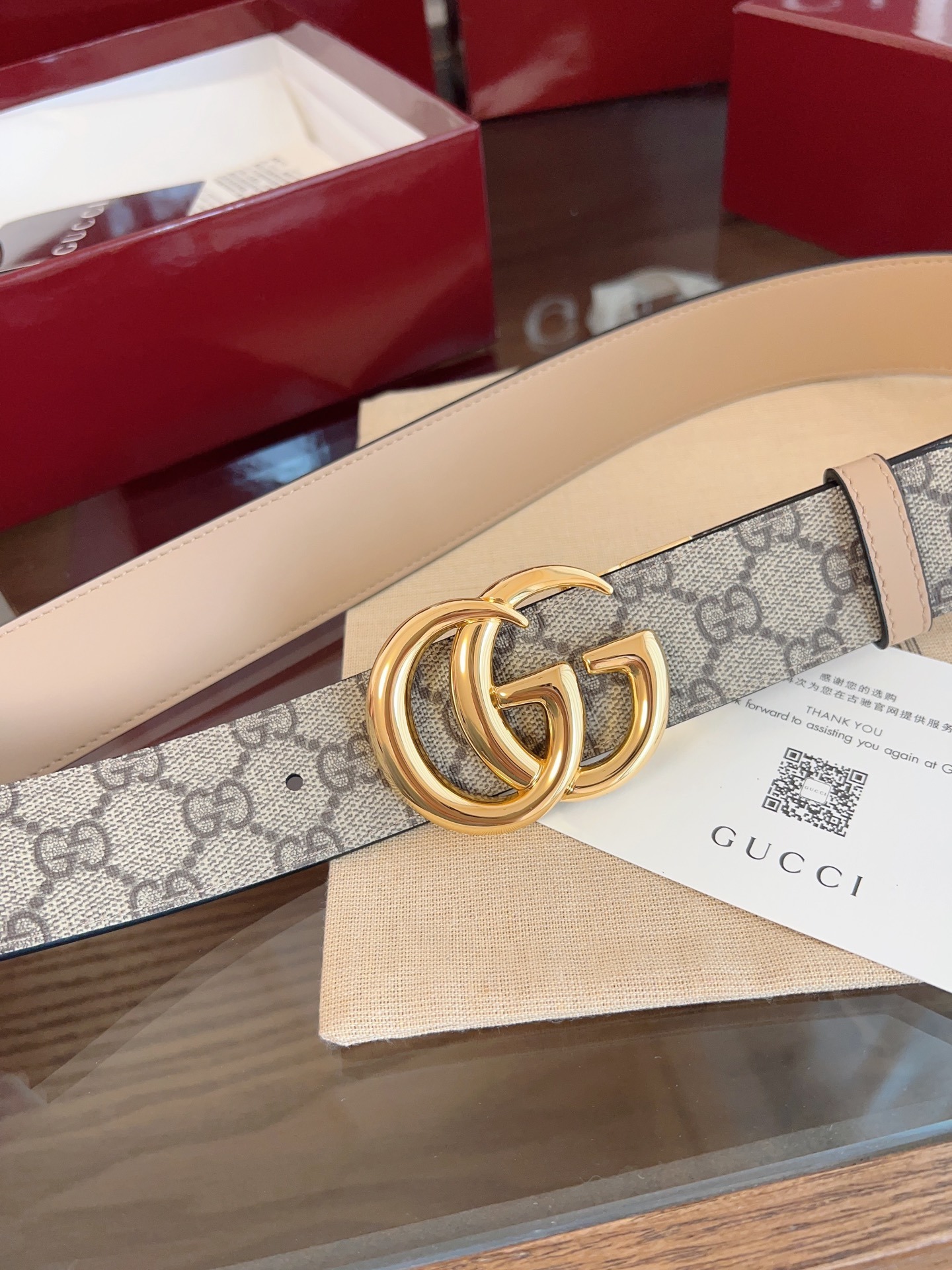 Gucci Premium GG Supreme Belt - Iconic Style & Quality