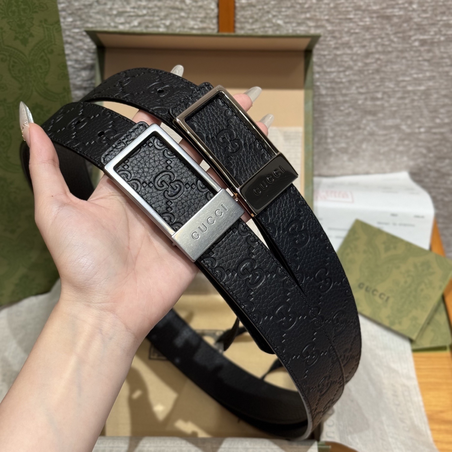 Gucci Signature Leather Belt - Premium Quality