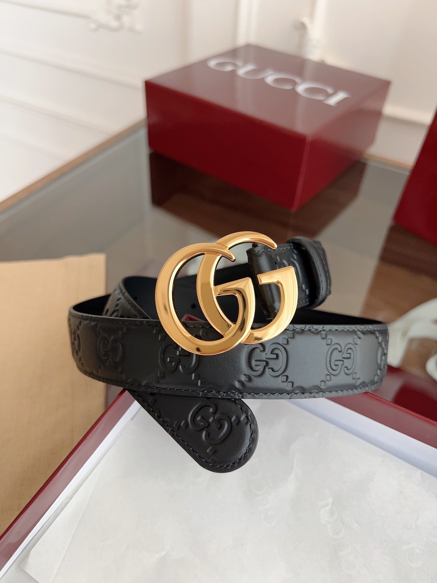 Gucci Inspired Premium Leather Belt - Iconic Style