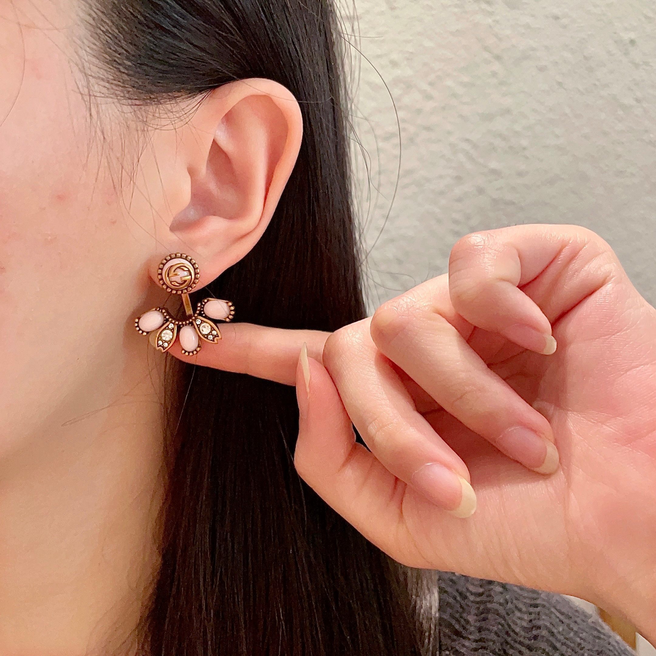 petal Gucci Rose Gold Earrings – Gucci Rose Gold Petal Earrings