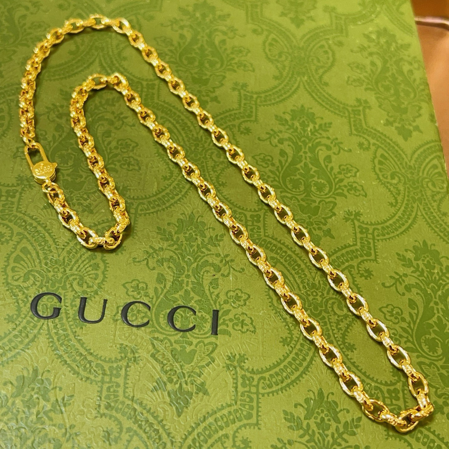 Gucci Link Chain Necklace – 18K Gold Plated