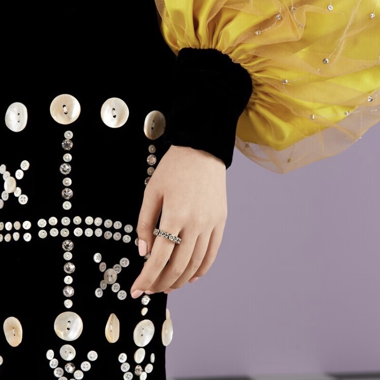 Gucci Silver Floral Ring – Gucci Silver Floral Band Ring – Vintage