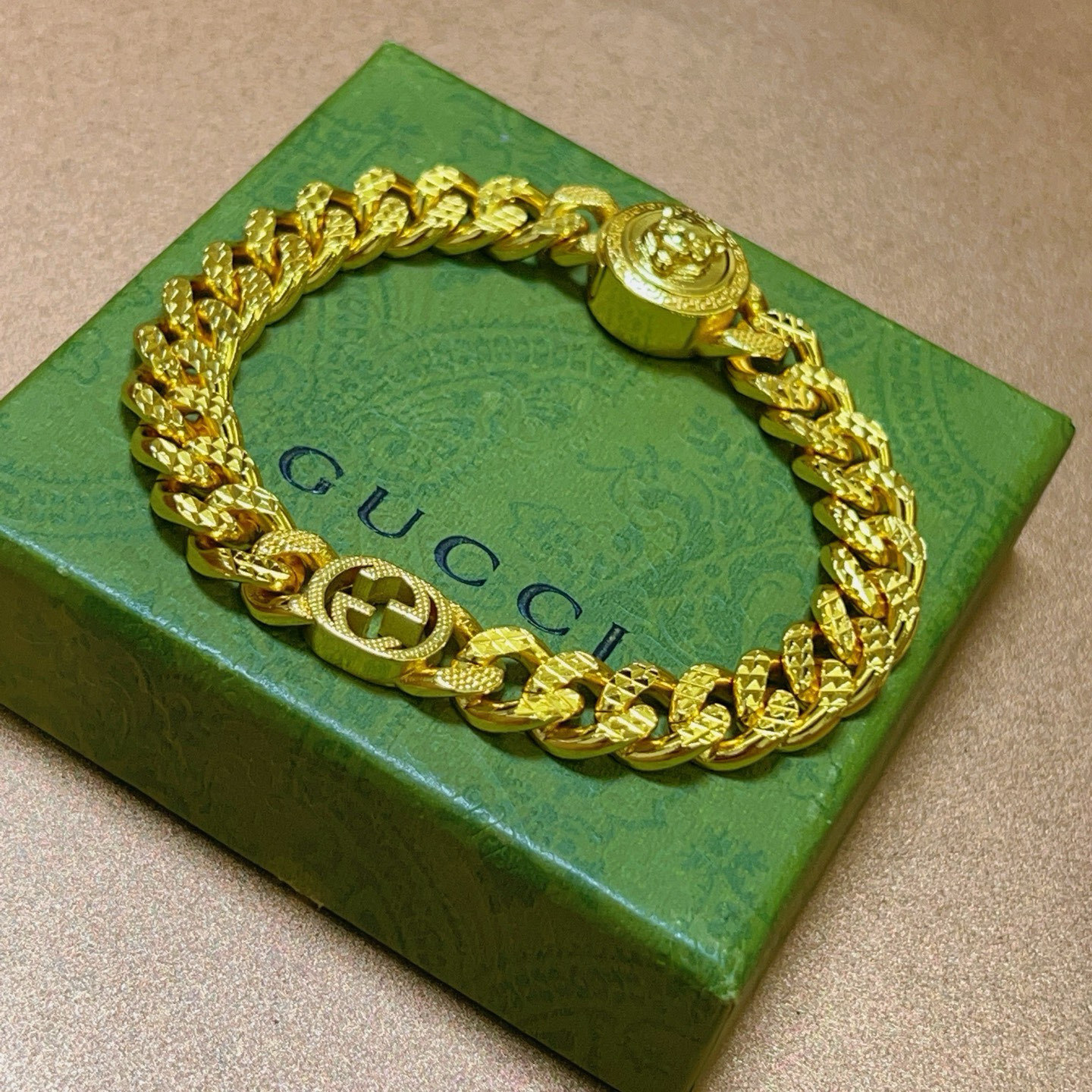 Gucci Inspired Premium Gold Chain Bracelet