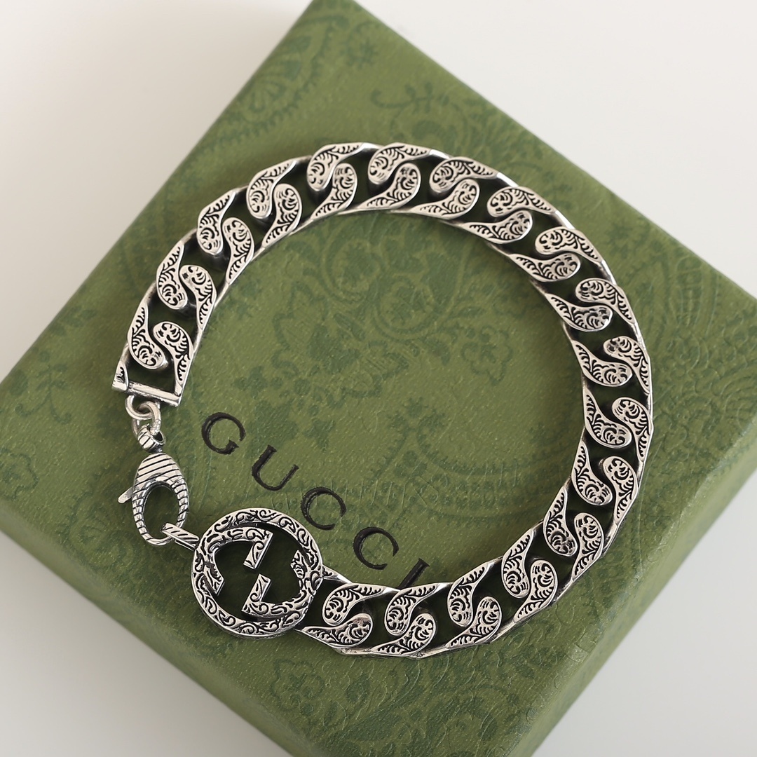 Gucci Inspired Premium Silver Chain Bracelet