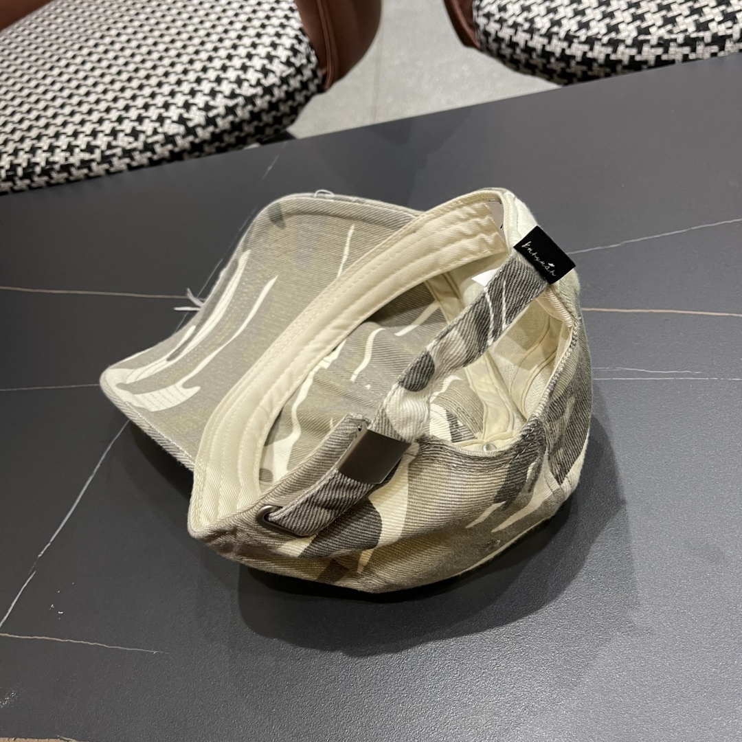 Chanel Camo Distressed Cap – Vintage Style